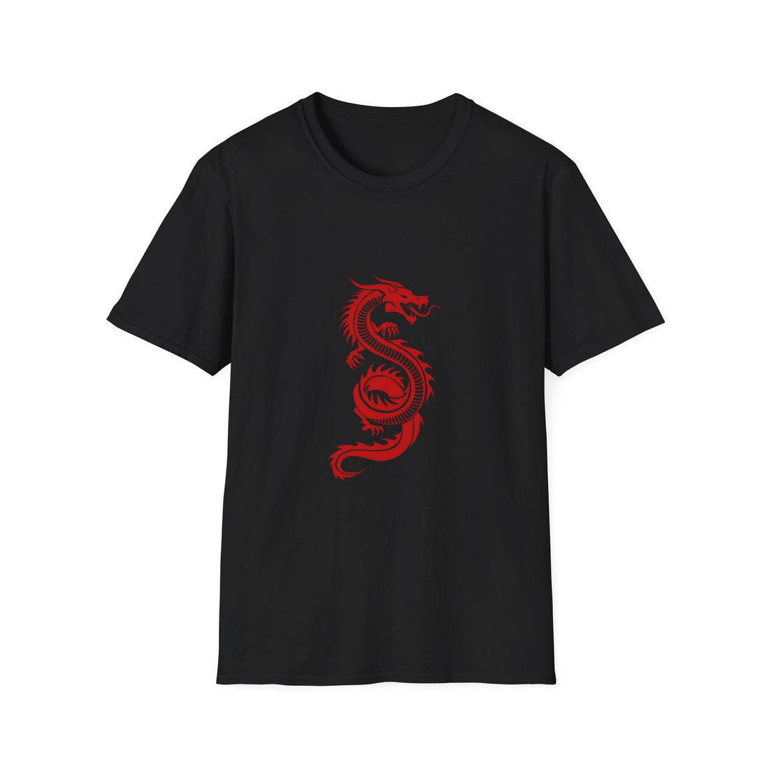 Red Dragon Unisex Softstyle T-Shirt - Stylish and Comfortable Tee for Fantasy Lovers