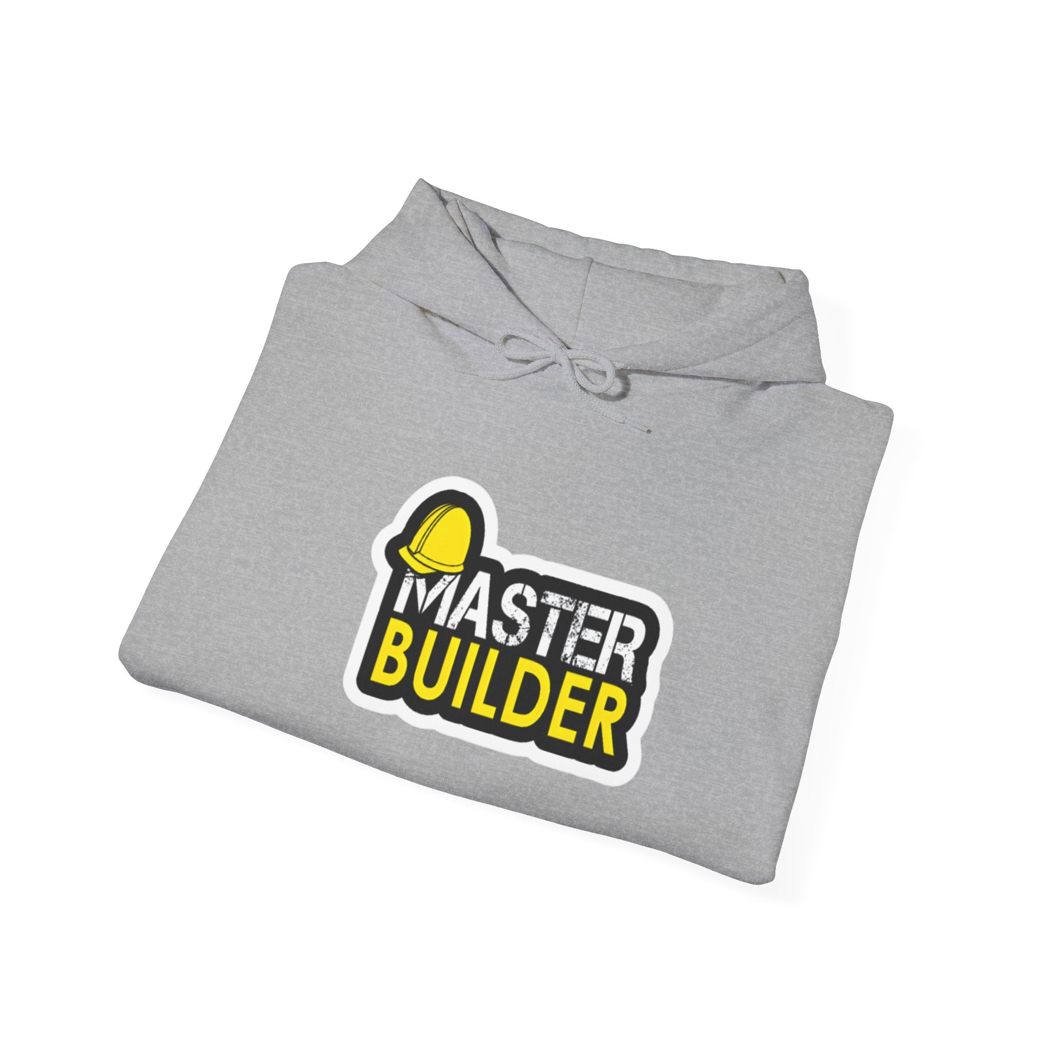 Master Builder Hoodie — Construction Worker Hard Hat Graphic Sweatshirt