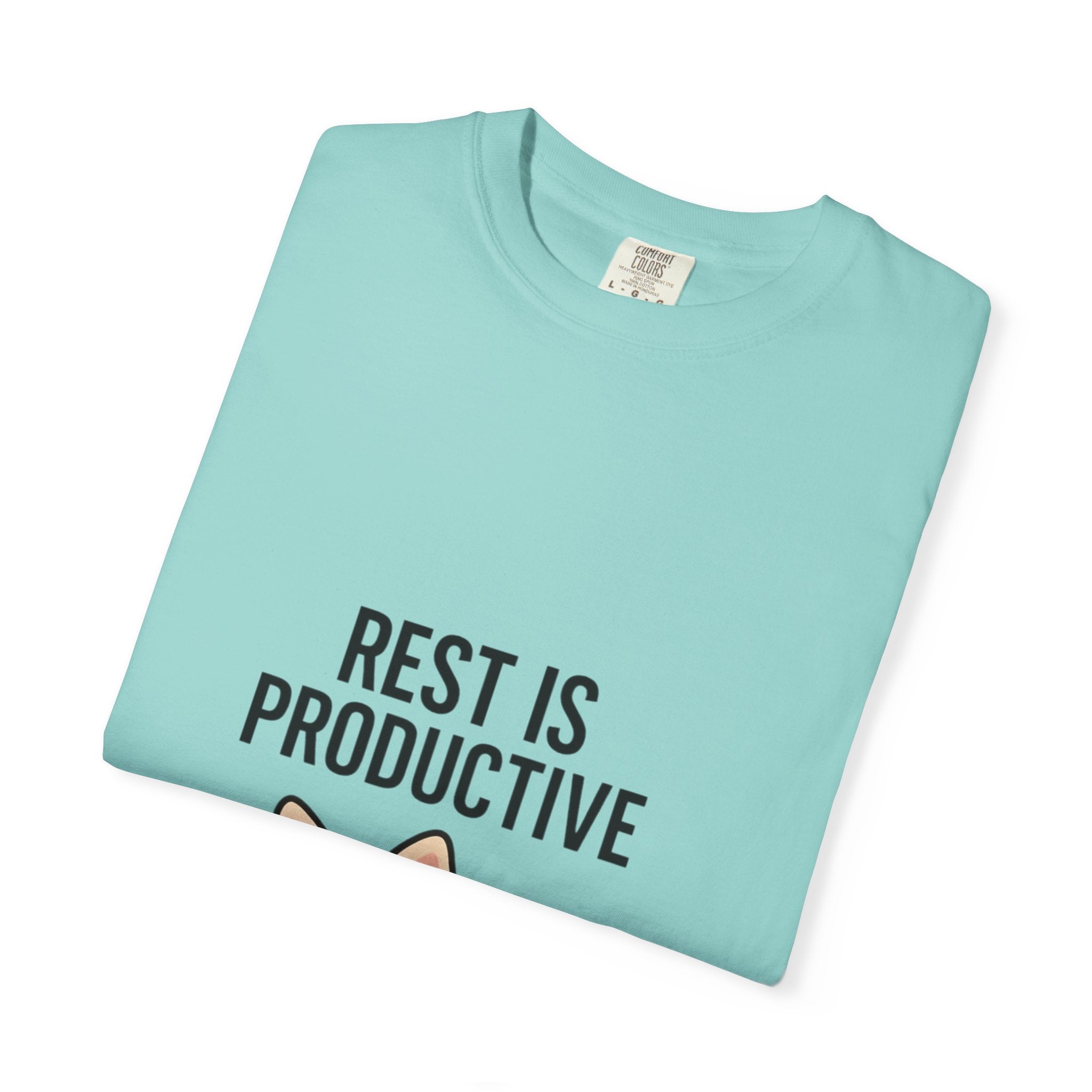 Rest Is Productive Cat T-Shirt