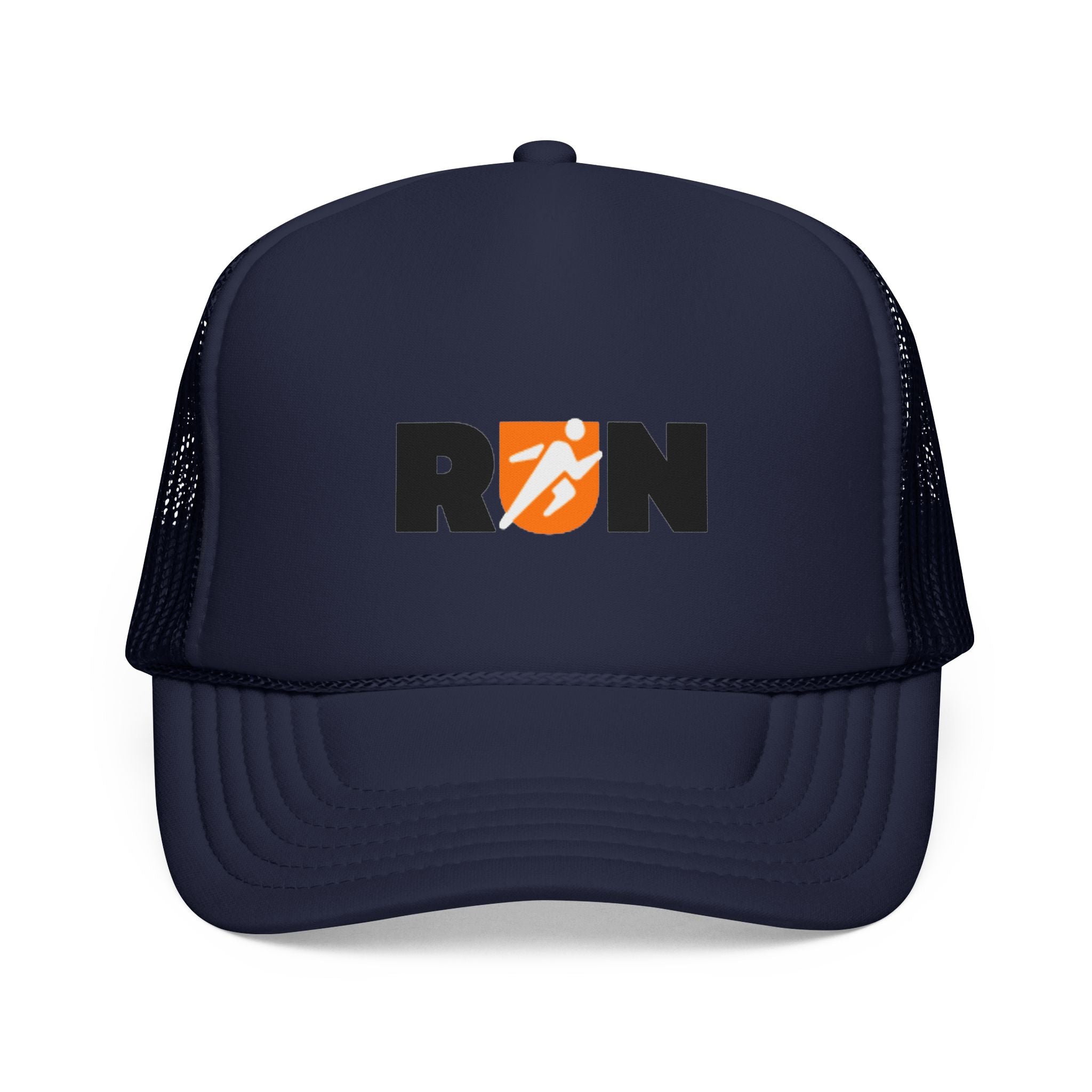 Run Trucker Hat — Retro Runner Logo Cap