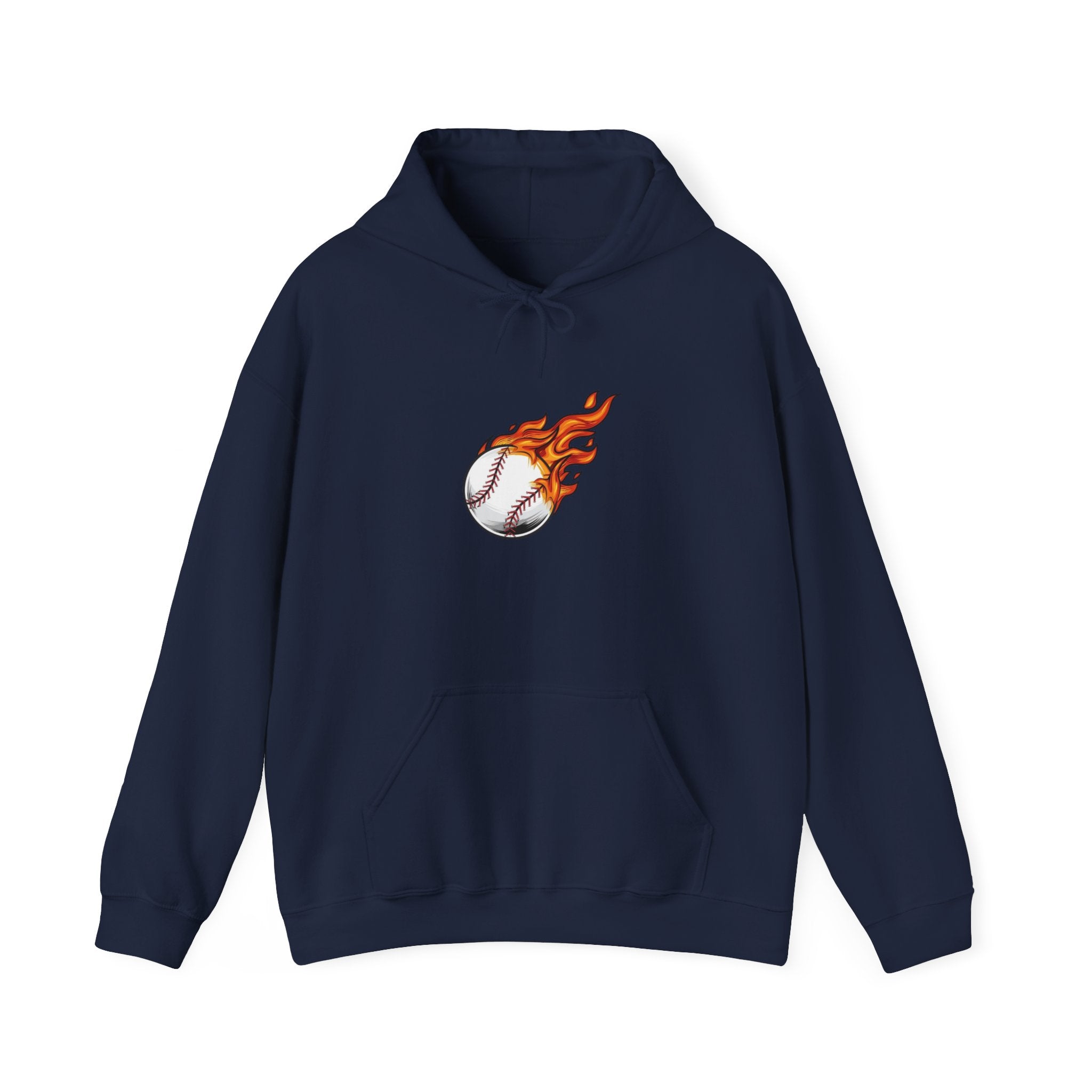 Flaming Baseball Hoodie — Fireball Pitch Sports Sweatshirt