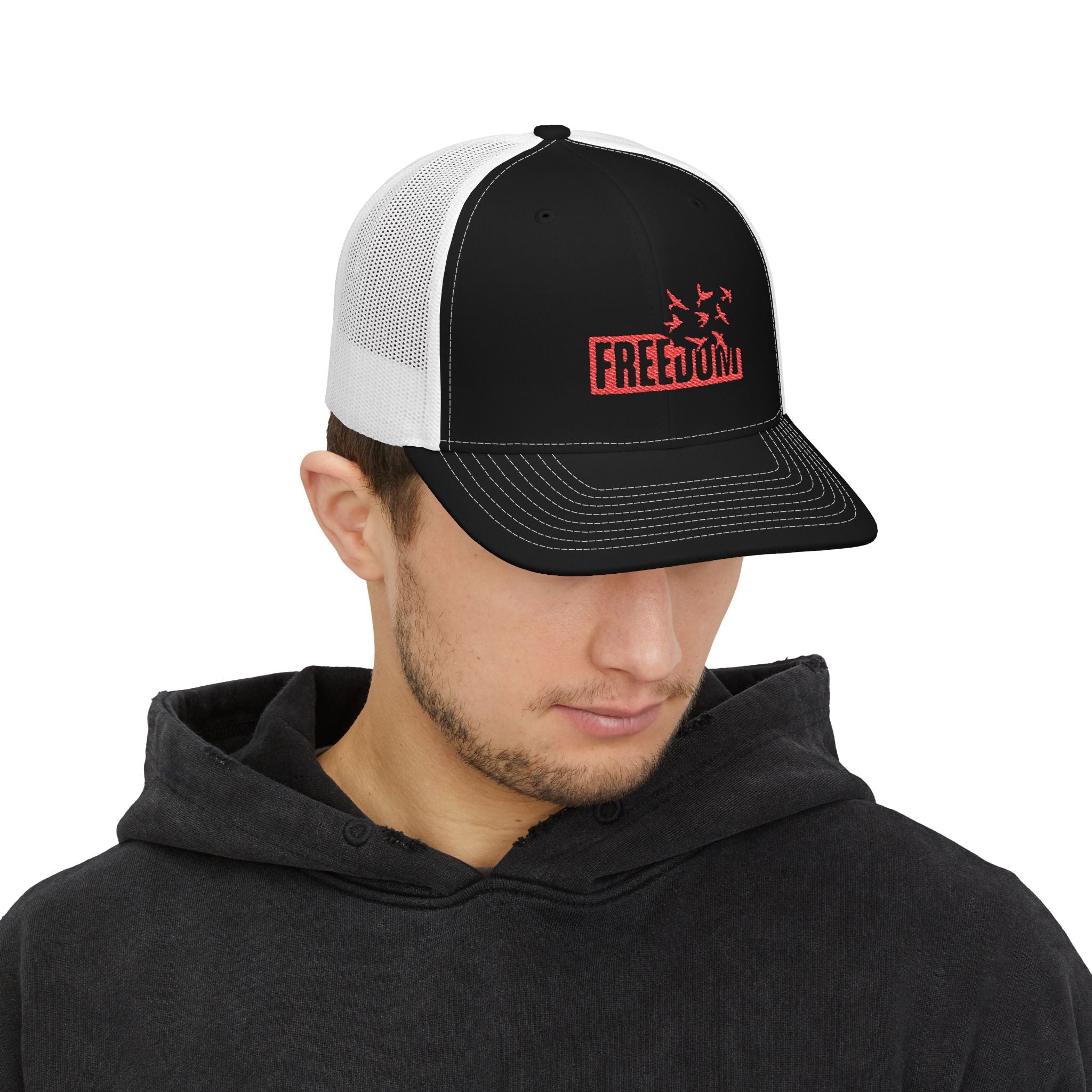 Freedom Embroidered Trucker Cap