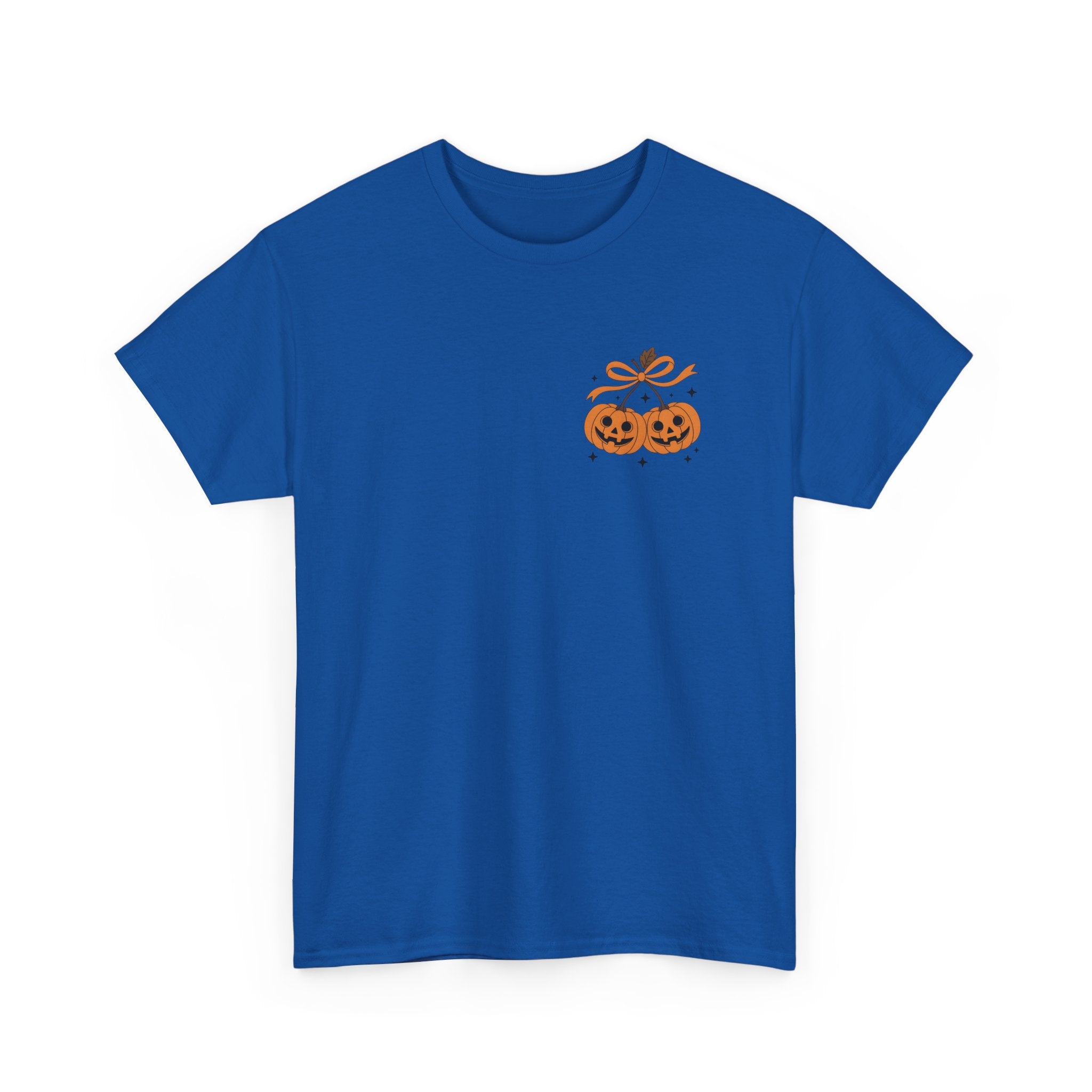 Halloween Ghost & Pumpkin Tee, Unisex Halloween Shirt, Spooky T-Shirt, Fall Fashion, Trick or Treat Top, Seasonal Apparel