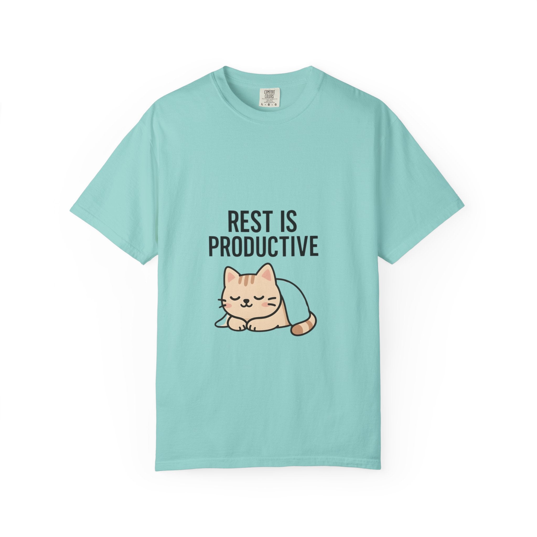 Rest Is Productive Cat T-Shirt