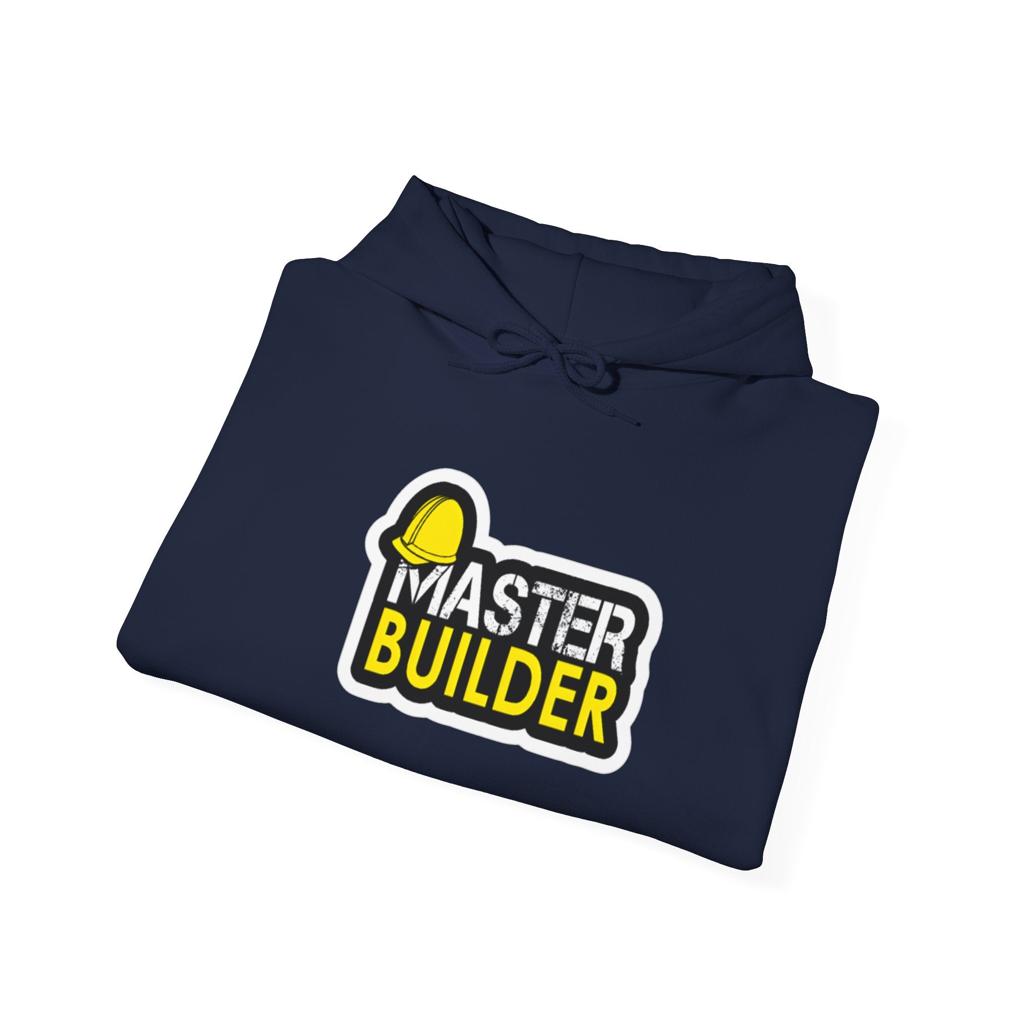 Master Builder Hoodie — Construction Worker Hard Hat Graphic Sweatshirt