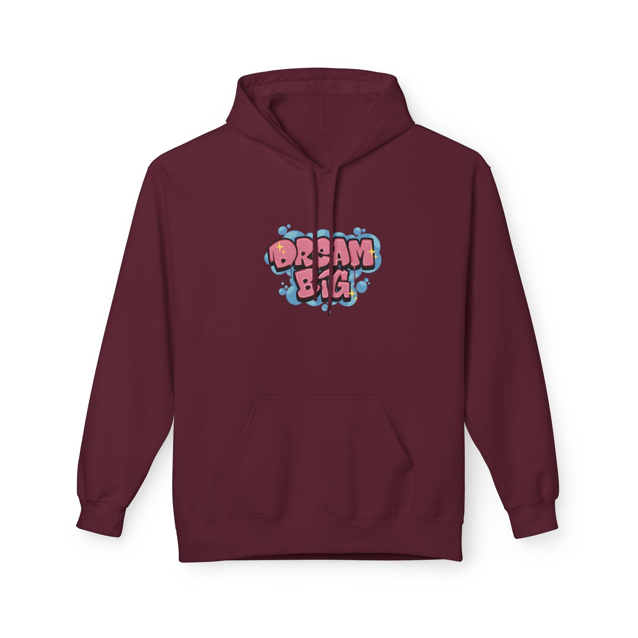 Dream Big Hoodie — Cute Bubble Letter Graphic Pullover
