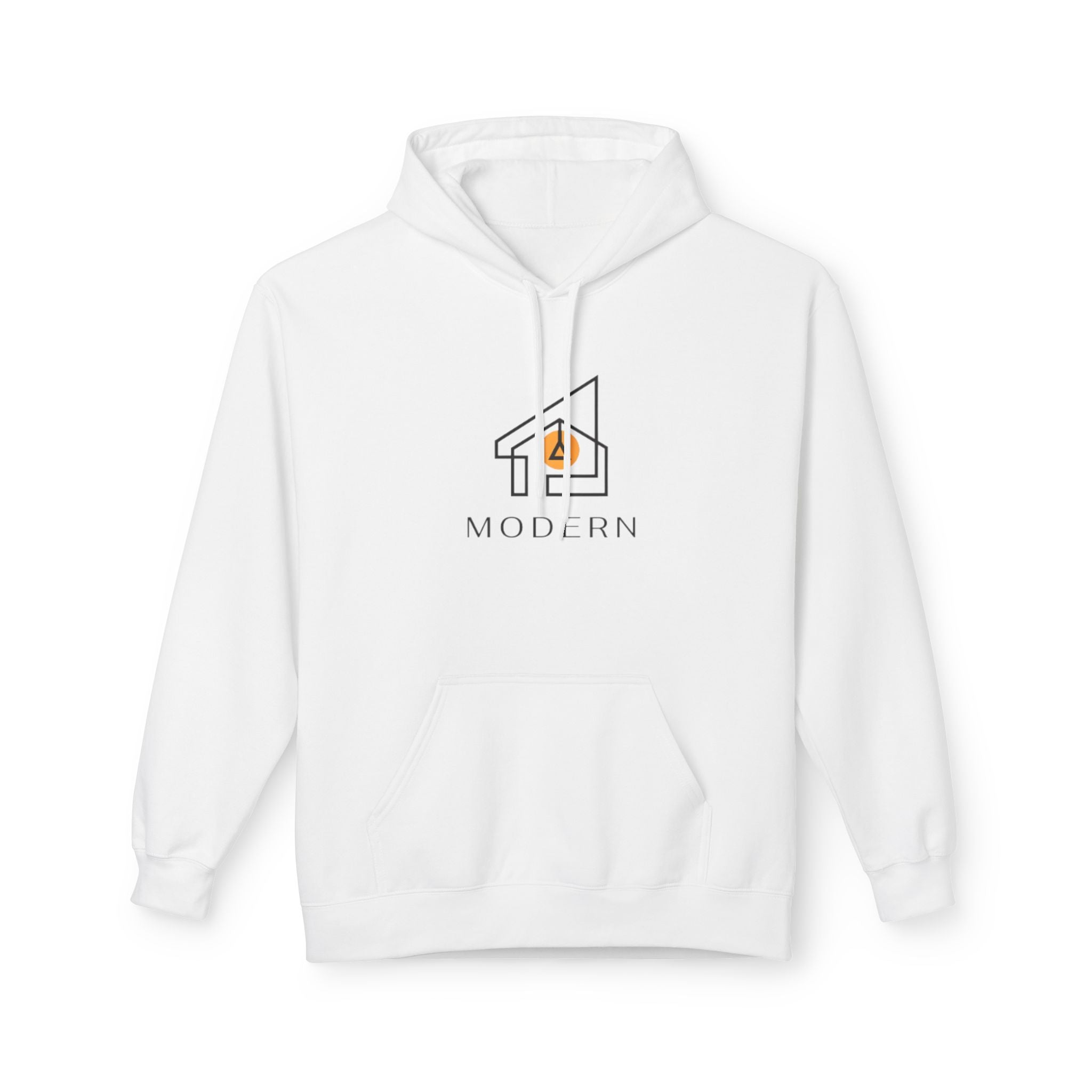 Modern House Logo Hoodie — Minimalist Real Estate Graphic Sweatshirt