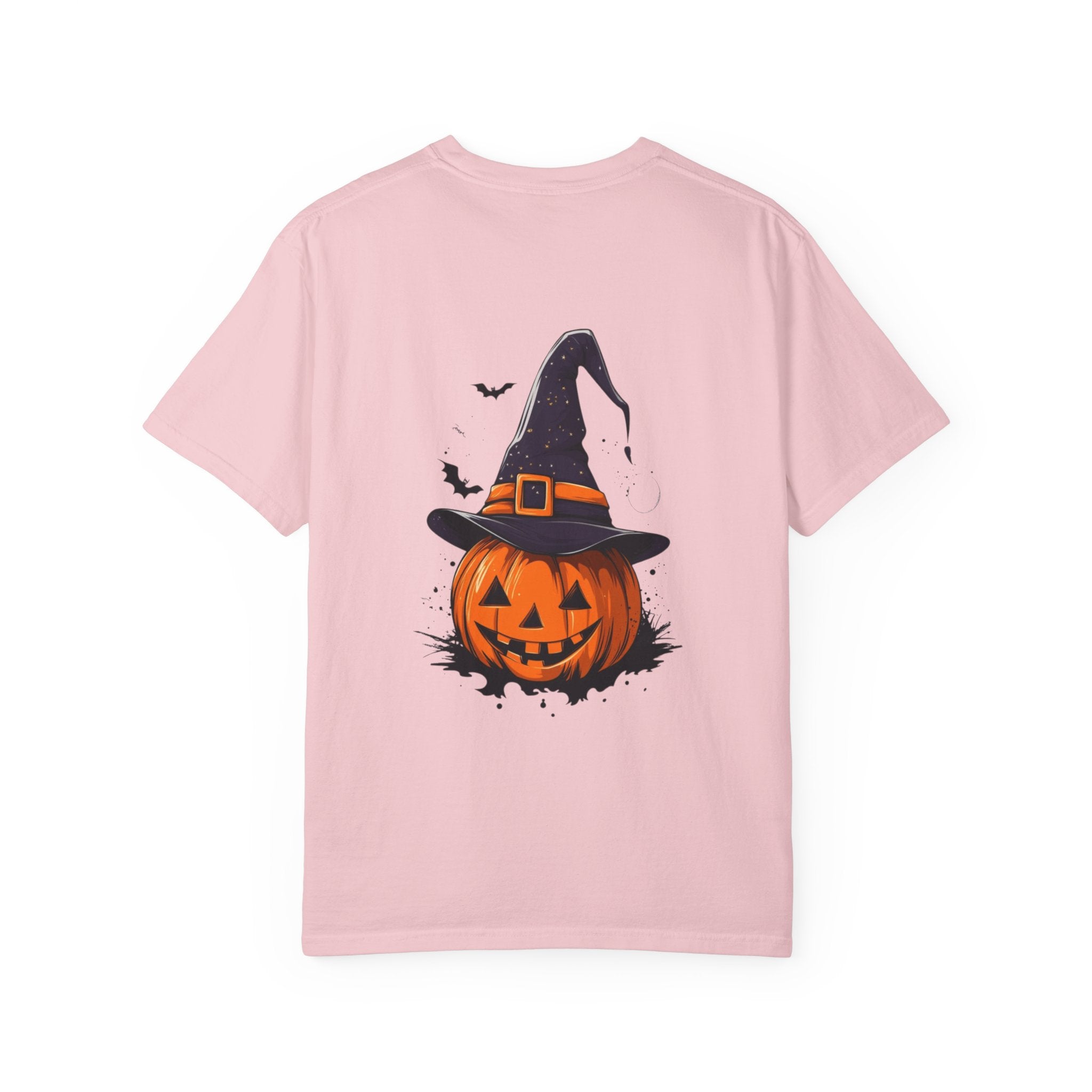 Halloween Unisex Garment-Dyed T-Shirt, Pumpkin Tee, Spooky Apparel, Fall Festival Shirt, Trick-or-Treat Top, Halloween Costume
