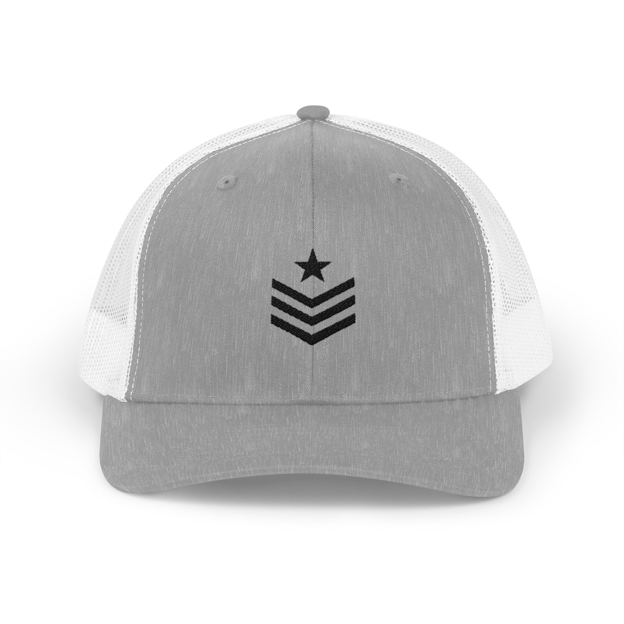 Embroidered Star Chevron Trucker Cap