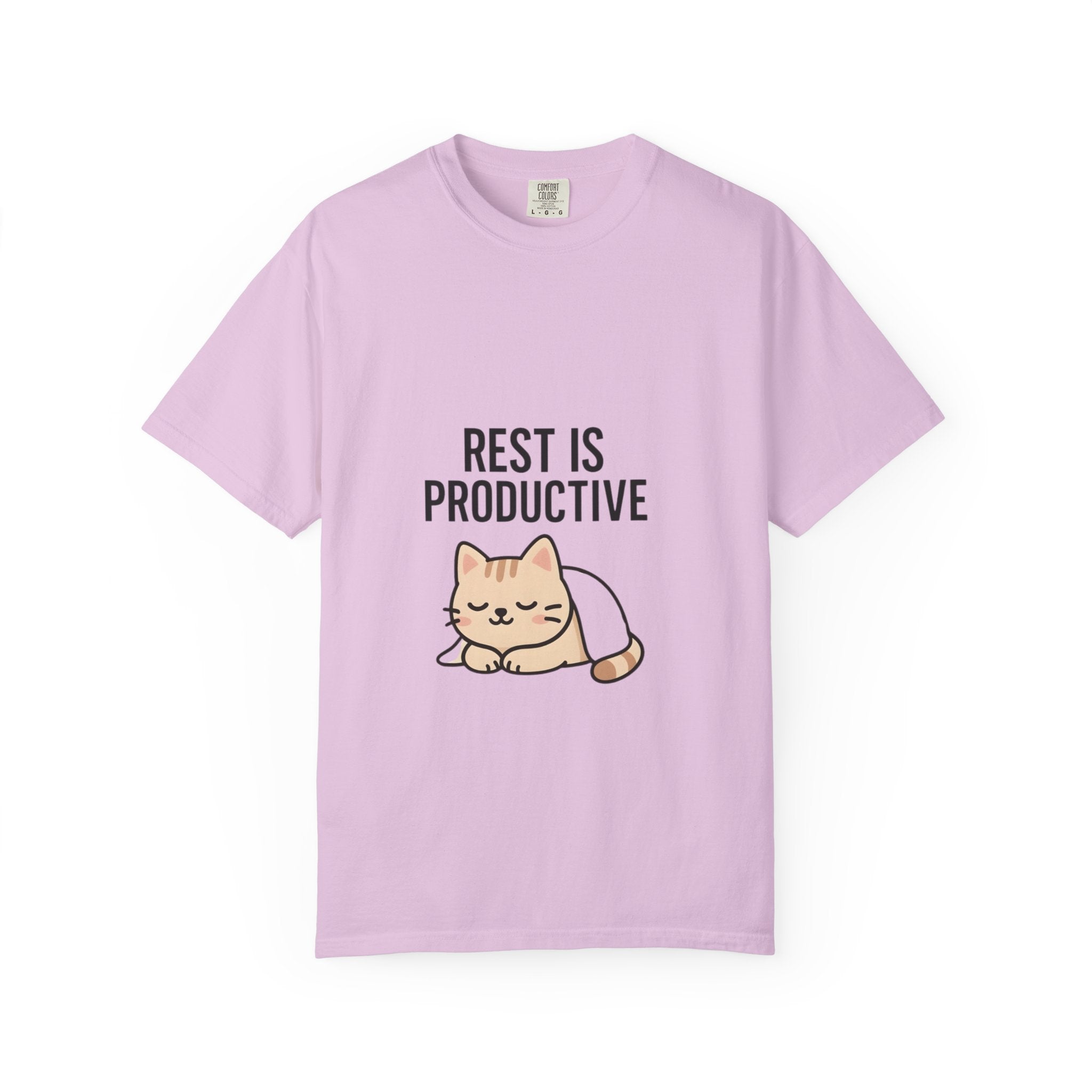 Rest Is Productive Cat T-Shirt