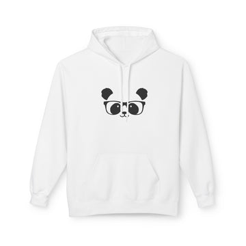 Panda Glasses Hoodie — Cute Minimalist Panda Face Pullover