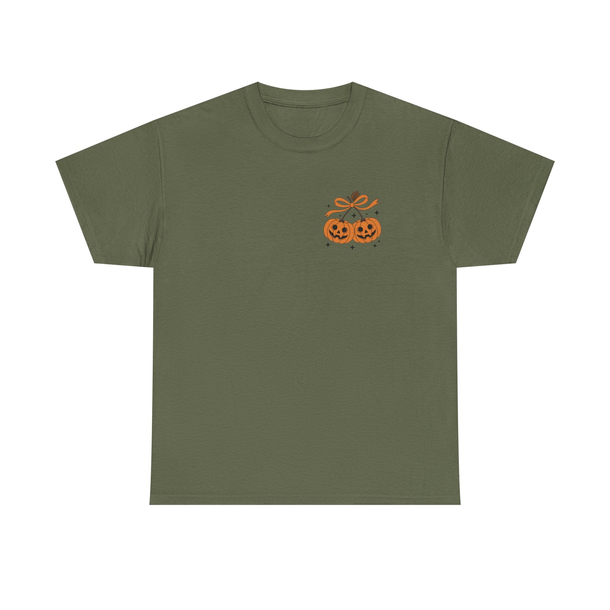 Halloween Ghost & Pumpkin Tee, Unisex Halloween Shirt, Spooky T-Shirt, Fall Fashion, Trick or Treat Top, Seasonal Apparel