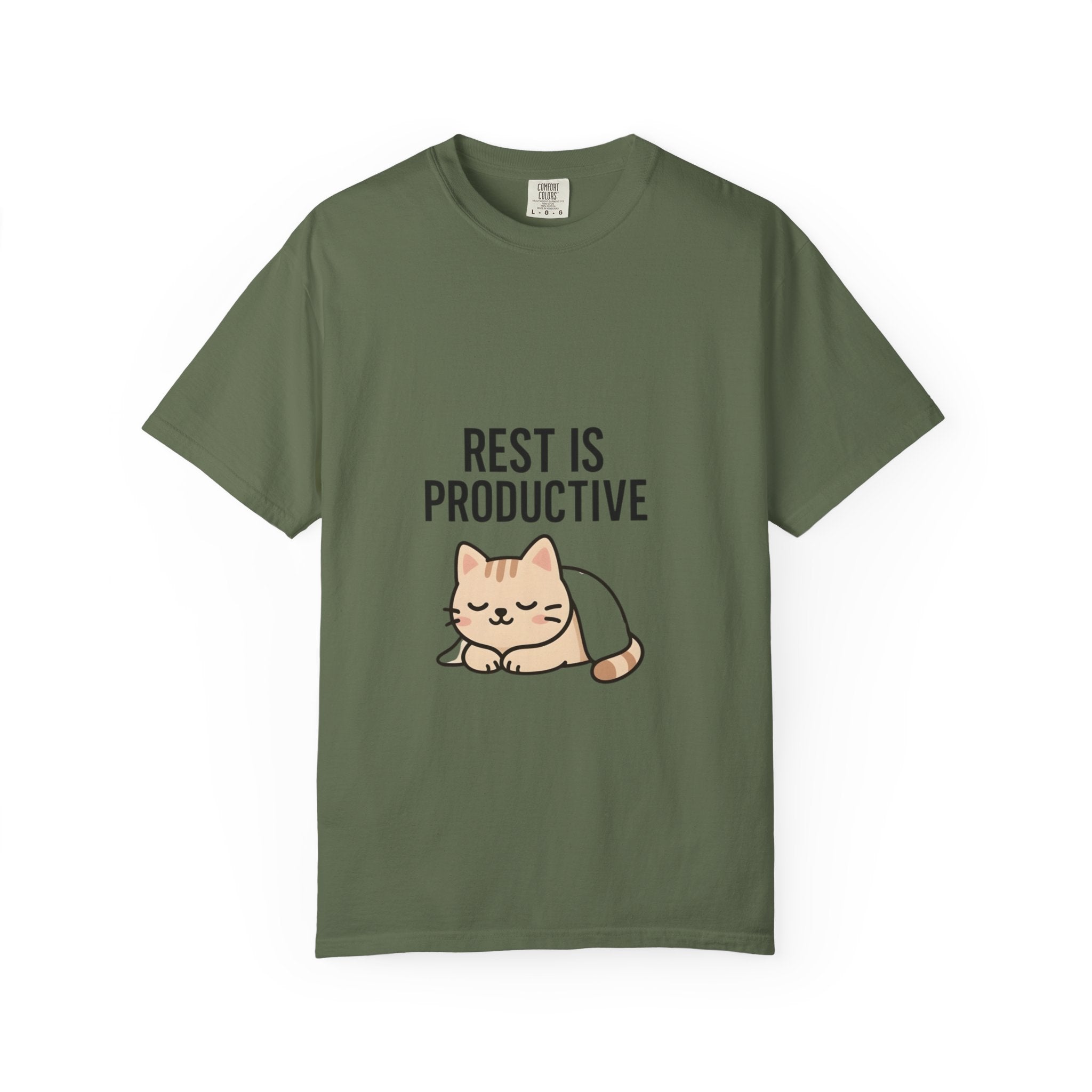 Rest Is Productive Cat T-Shirt