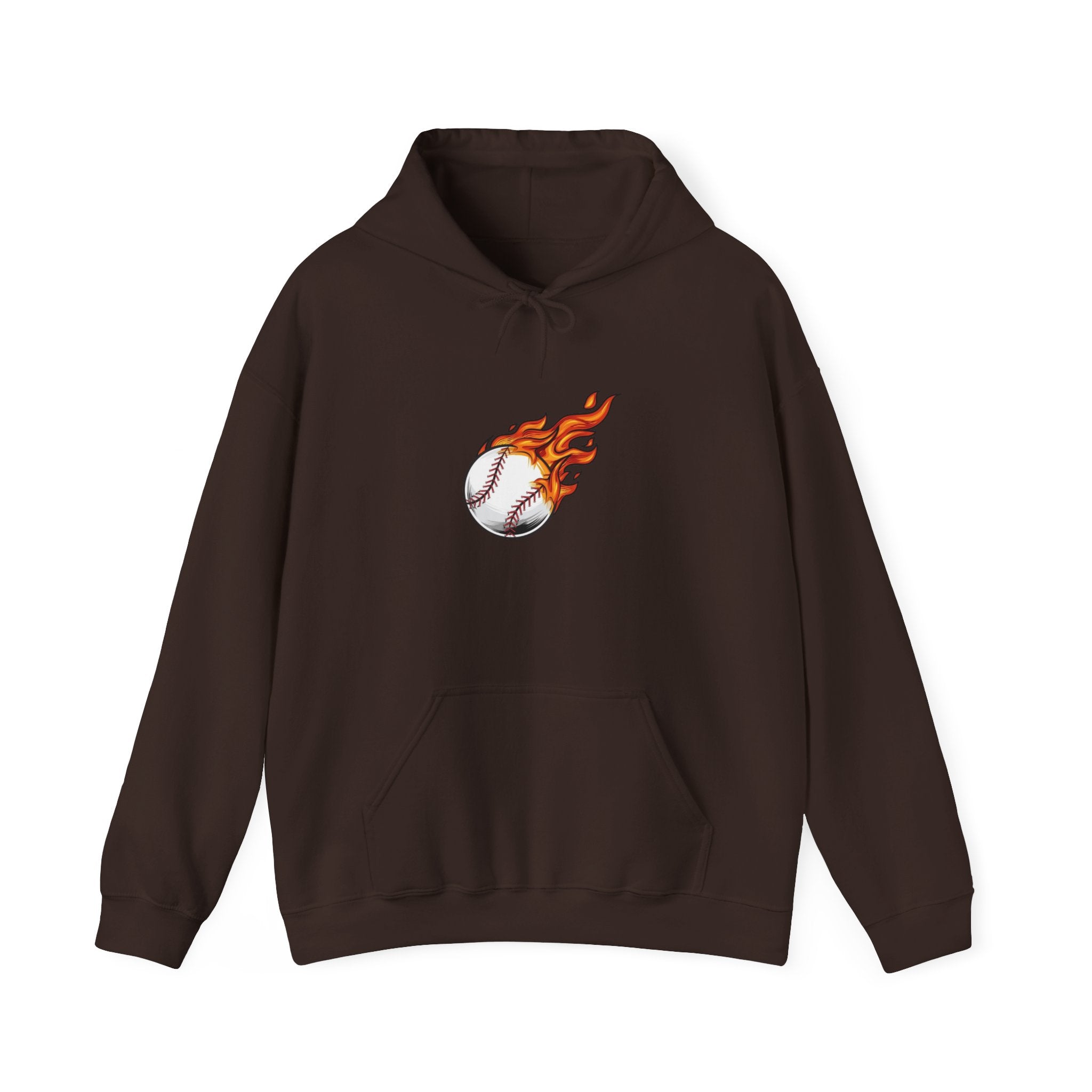 Flaming Baseball Hoodie — Fireball Pitch Sports Sweatshirt