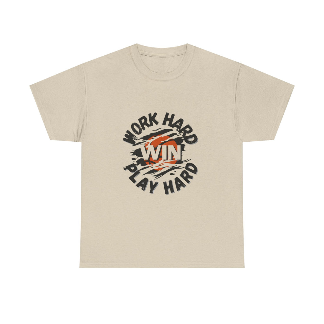 Work Hard Win Play Hard T-Shirt — Motivational Sports Graphic Tee