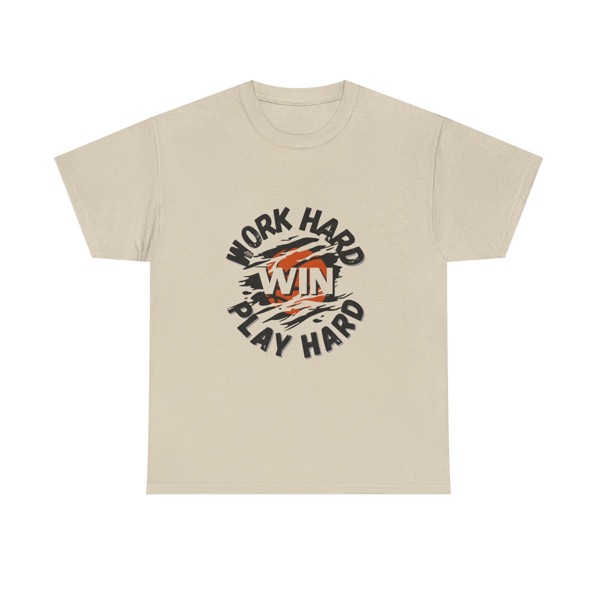 Work Hard Win Play Hard T-Shirt — Motivational Sports Graphic Tee