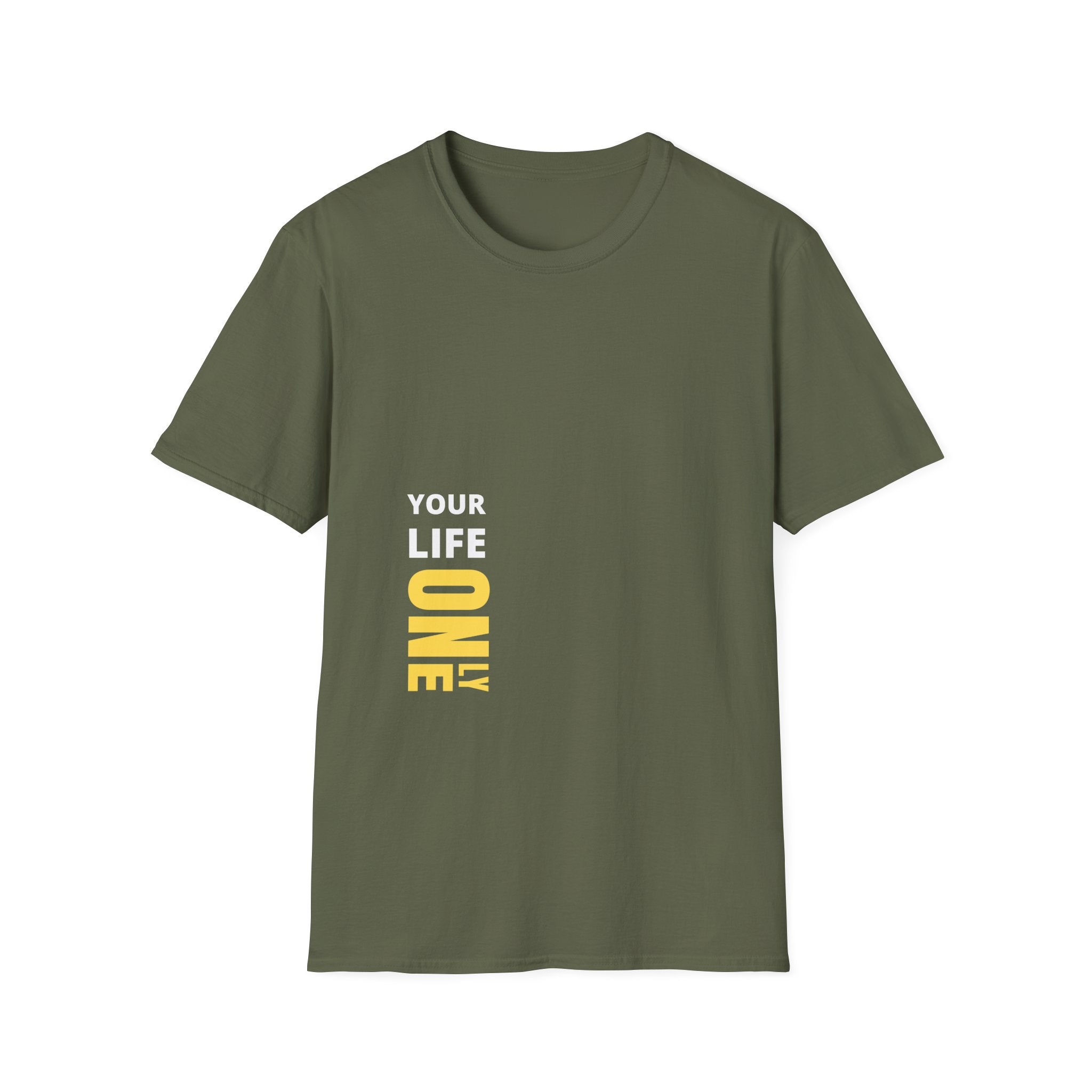 Your Life. One — Motivational Graphic T-Shirt with Yellow Accent