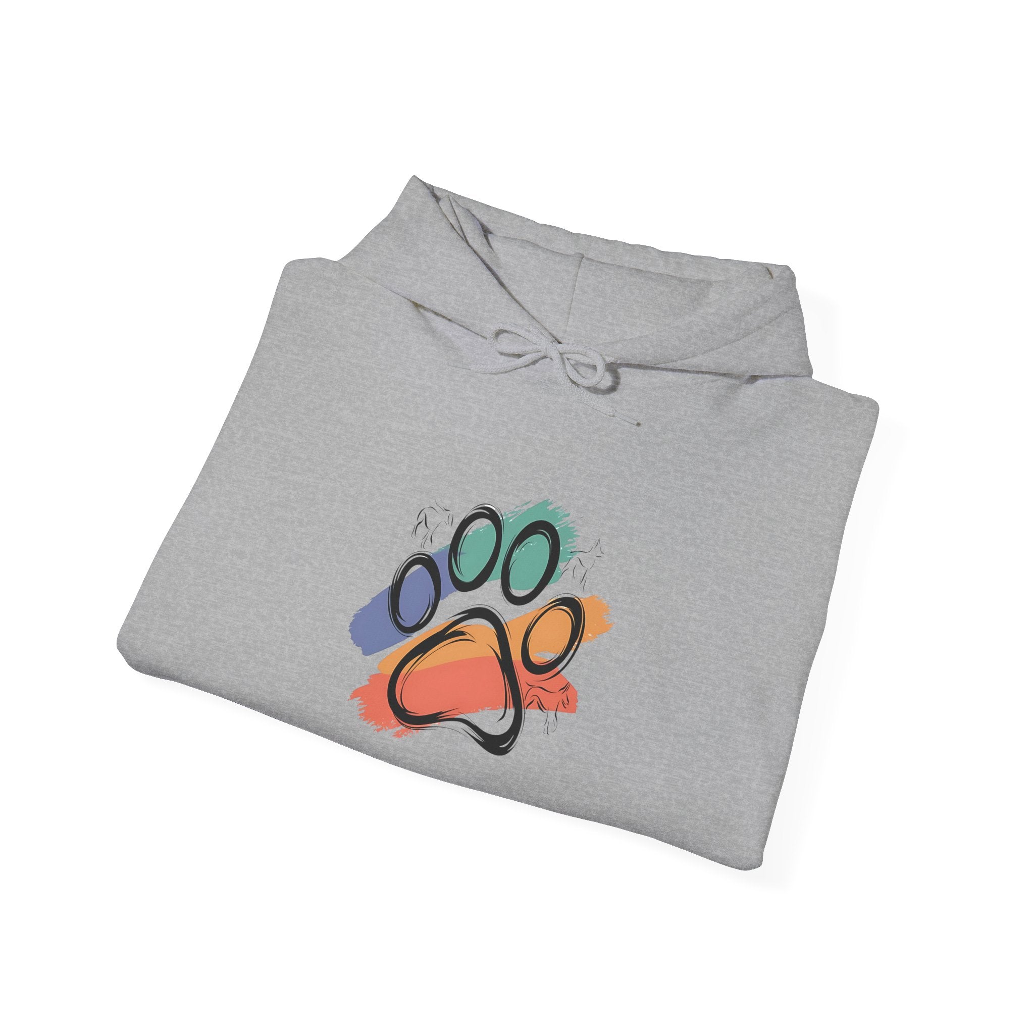 Colorful Paw Print Hoodie for Animal Lovers | Cozy Sweatshirt for Pet Owners | Gift for Dog Lovers | Funny Pet Apparel