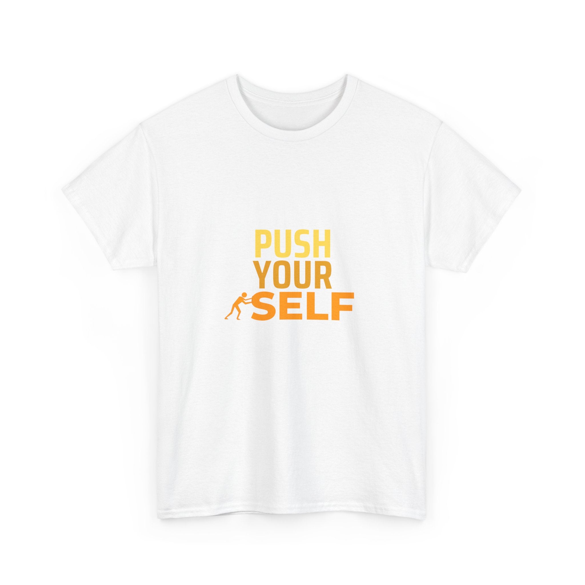 Motivational "Push Your Self" T-Shirt — Fitness Workout Tee