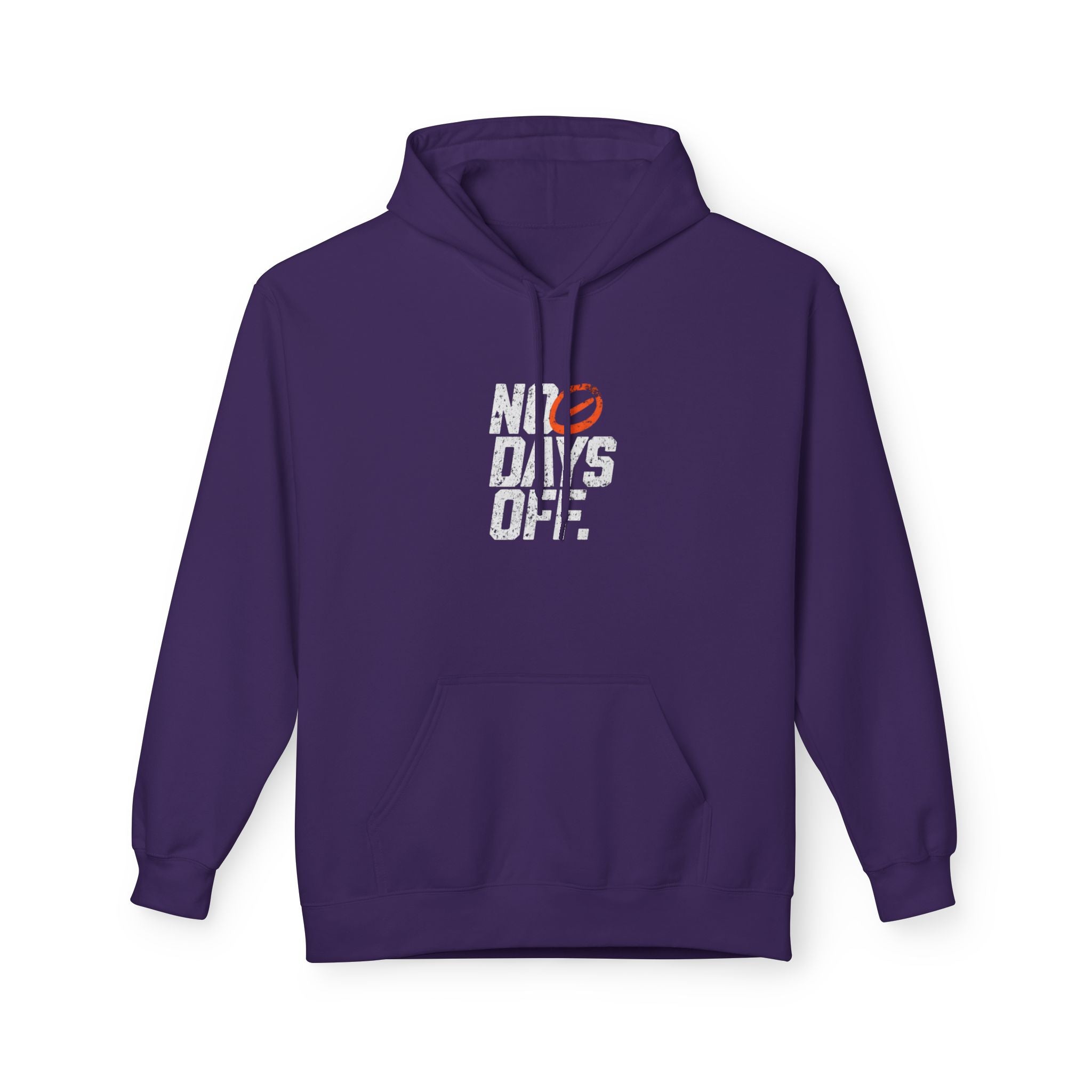 No Days Off Hoodie — Motivational Gym Fitness Pullover