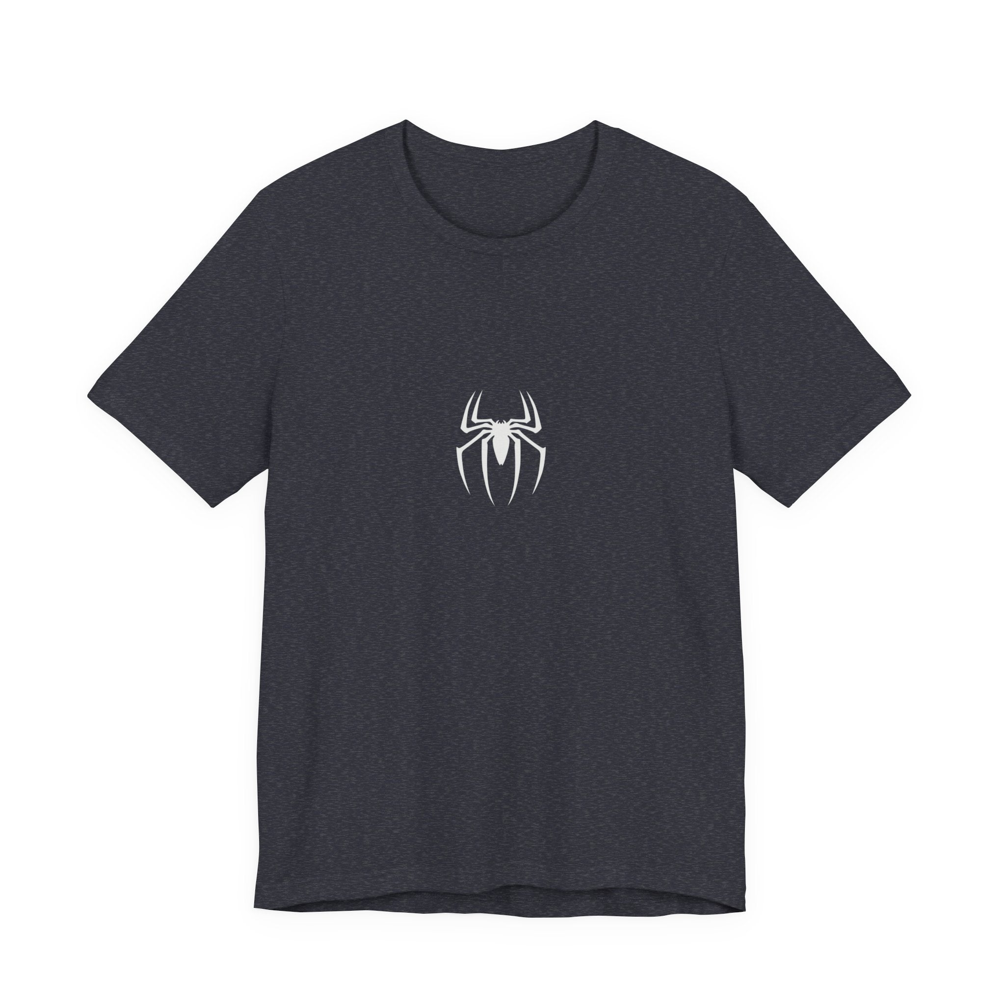 Spider Emblem Tee — White Spider on Red Web Graphic T-Shirt