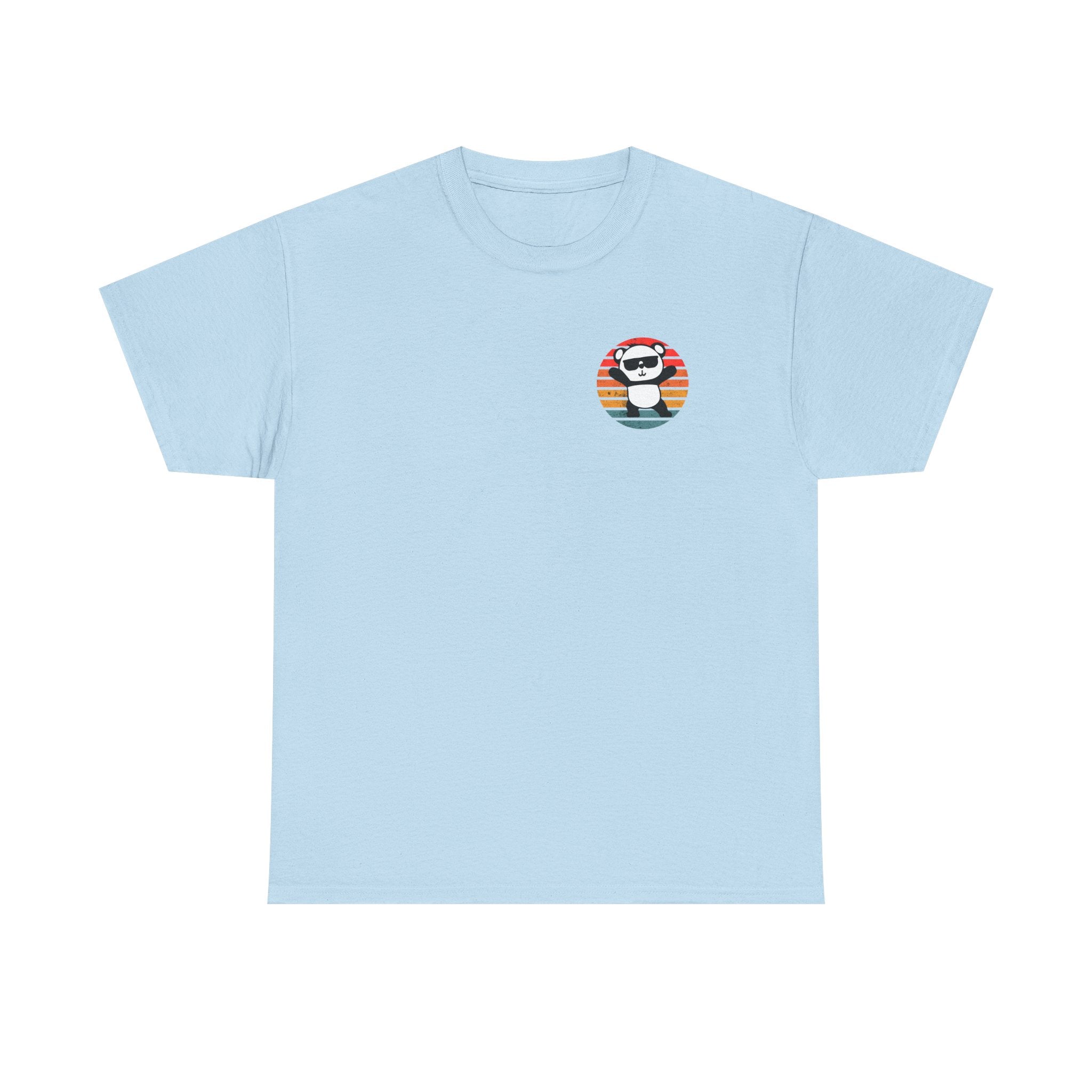 Cute Panda Retro Tee - Casual Cotton Shirt, Animal Lover Gift, Summer Style, Fun Graphic Tee, Unisex Fashion
