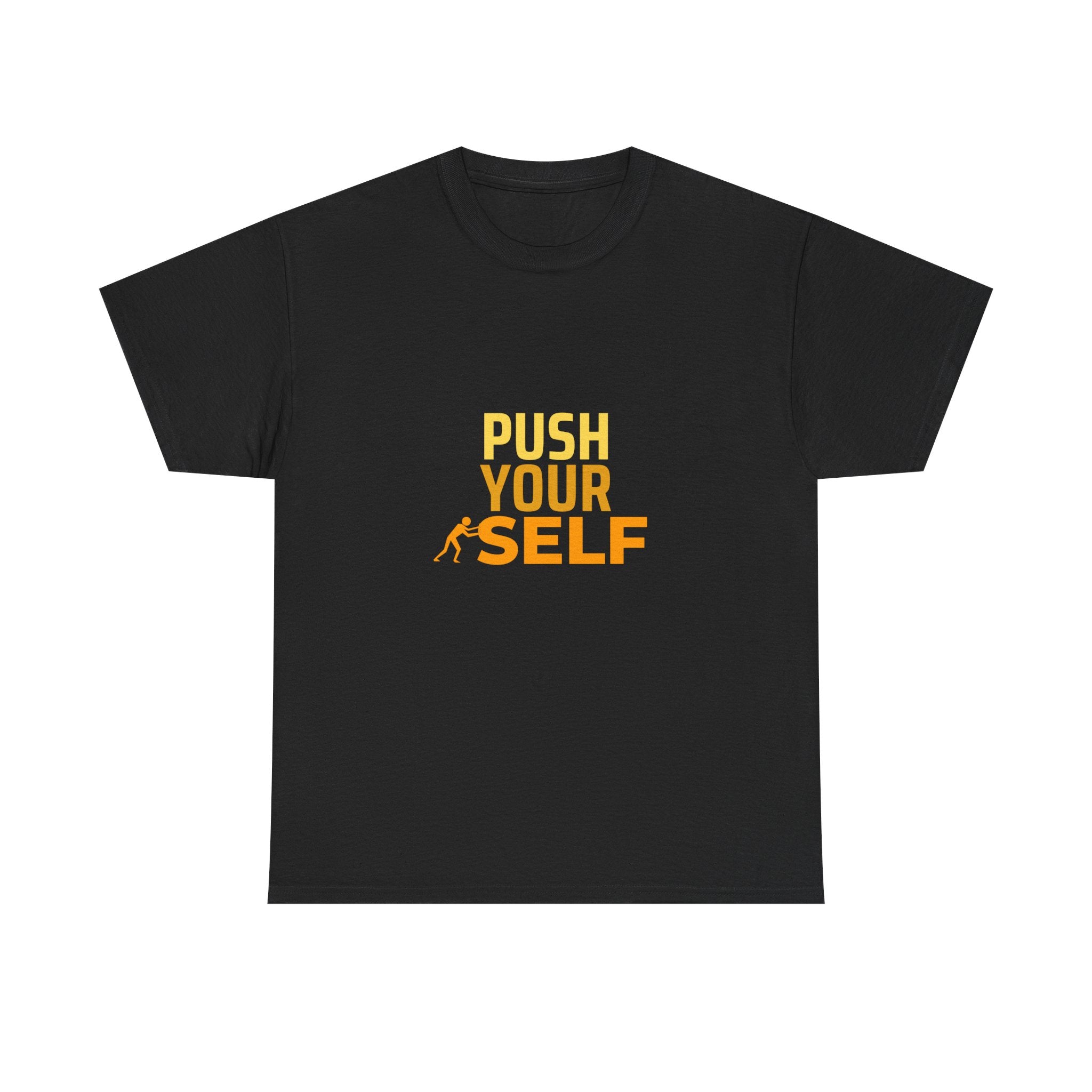 Motivational "Push Your Self" T-Shirt — Fitness Workout Tee