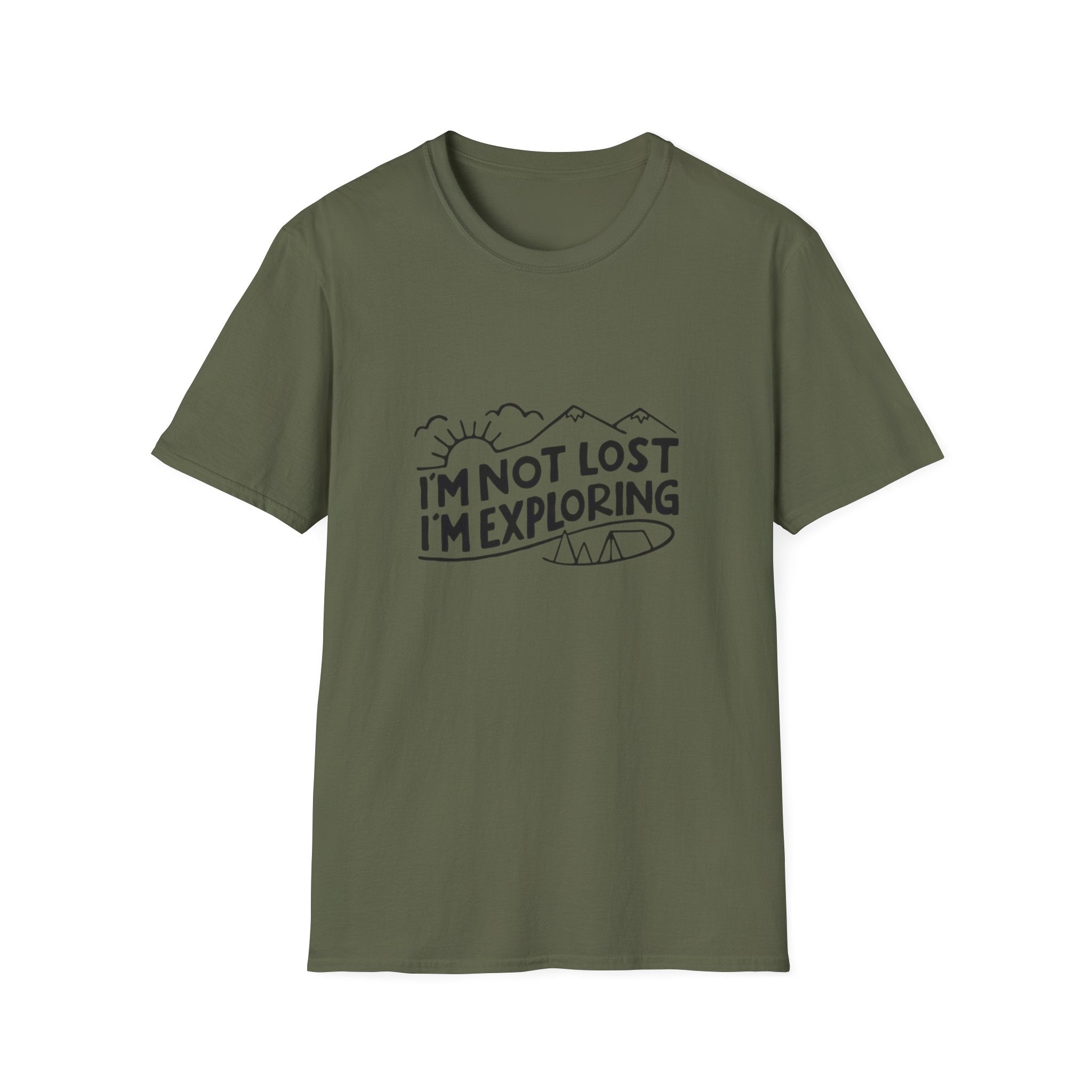 T-Shirt — I'm Not Lost I'm Exploring Adventure Graphic Tee