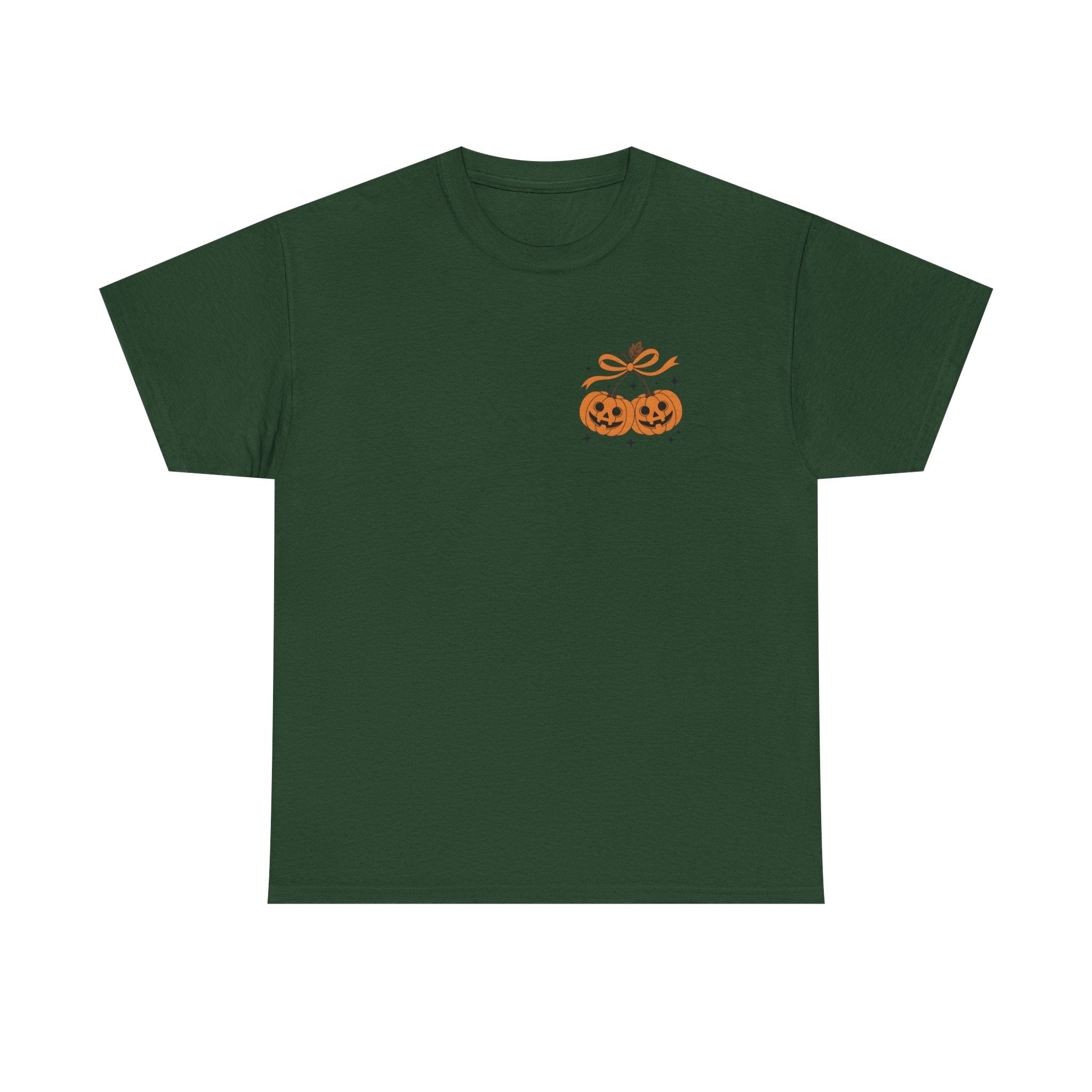 Halloween Ghost & Pumpkin Tee, Unisex Halloween Shirt, Spooky T-Shirt, Fall Fashion, Trick or Treat Top, Seasonal Apparel