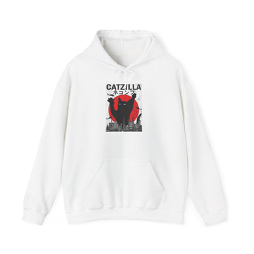 Unisex Catzilla Hoodie | Cozy Sweatshirt for Cat Lovers, Unique Gift for Pet Owners, Funny Cat Lover Apparel, Trendy Streetwear