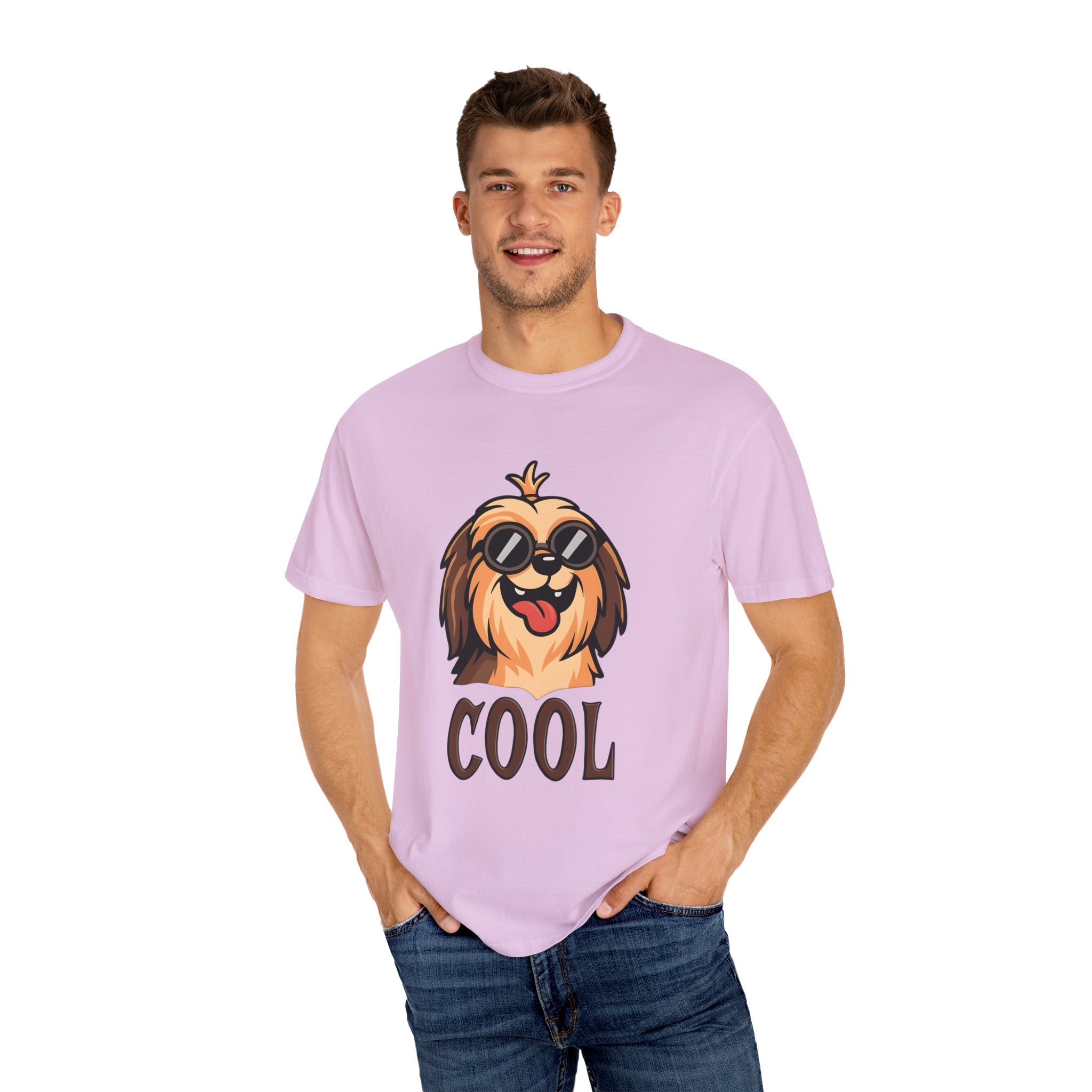 Cool Dog Graphic T-Shirt, Unisex Pet Lover Tee, Fashionable Casual Wear, Gift for Dog Owners, Summer Wardrobe Essential
