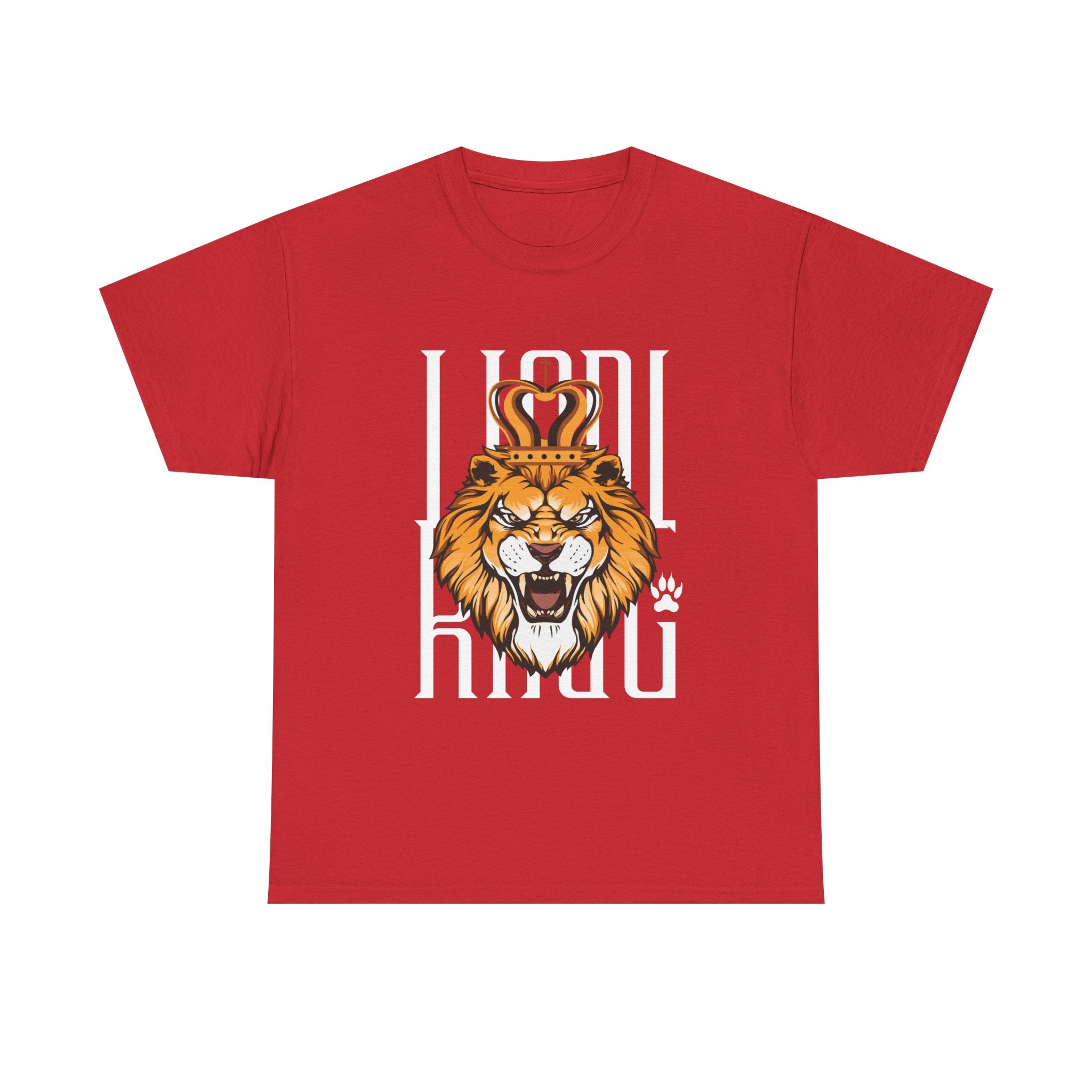 Bold Lion King Graphic Tee | Unisex Heavy Cotton Shirt for Animal Lovers, Gifts for Him, Funny T-Shirt, Wardrobe Essential, Casual Wear