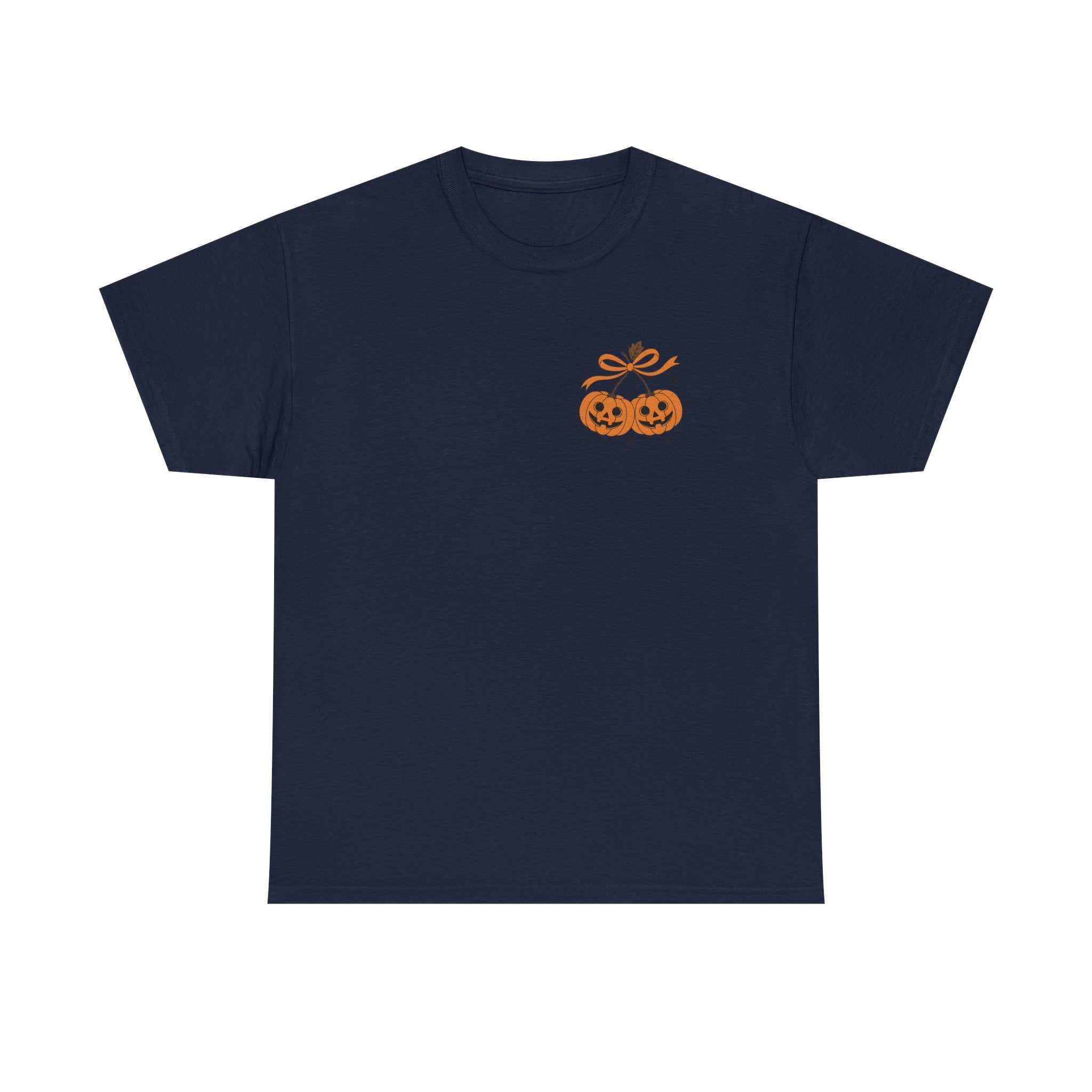 Halloween Ghost & Pumpkin Tee, Unisex Halloween Shirt, Spooky T-Shirt, Fall Fashion, Trick or Treat Top, Seasonal Apparel