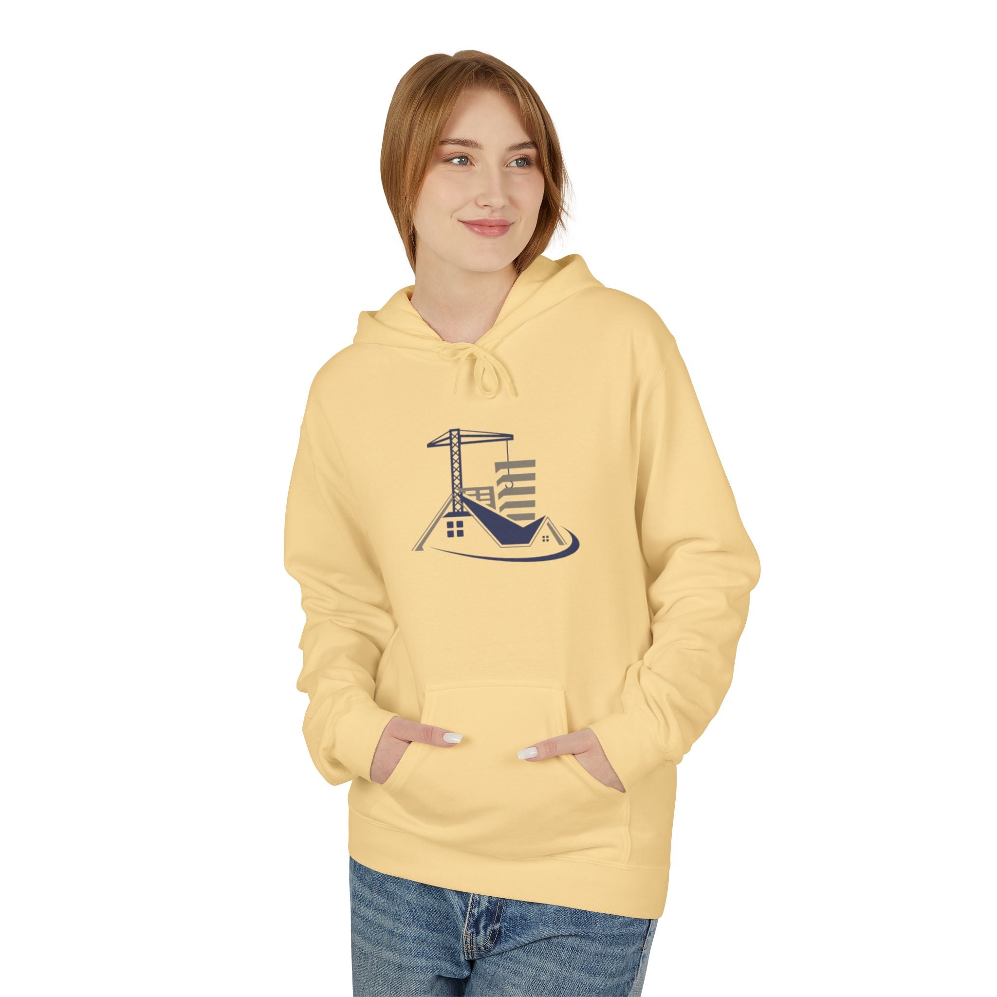 Coastal Lighthouse Hoodie — Minimal Nautical Beach House Graphic