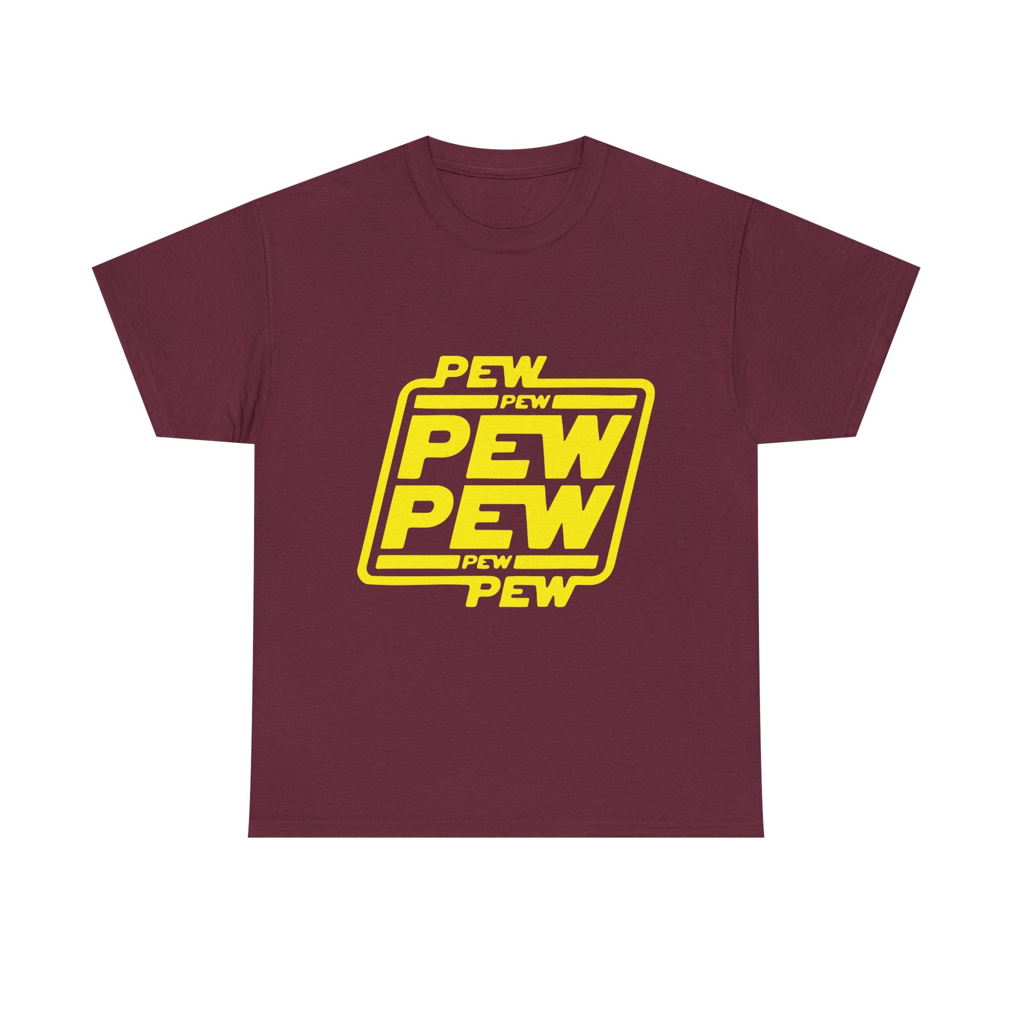 Playful Pew Pew Tee, Graphic T-Shirt, Casual Humor Top, Gift for Gamers, Unisex Cotton Tee, Fun Statement Shirt