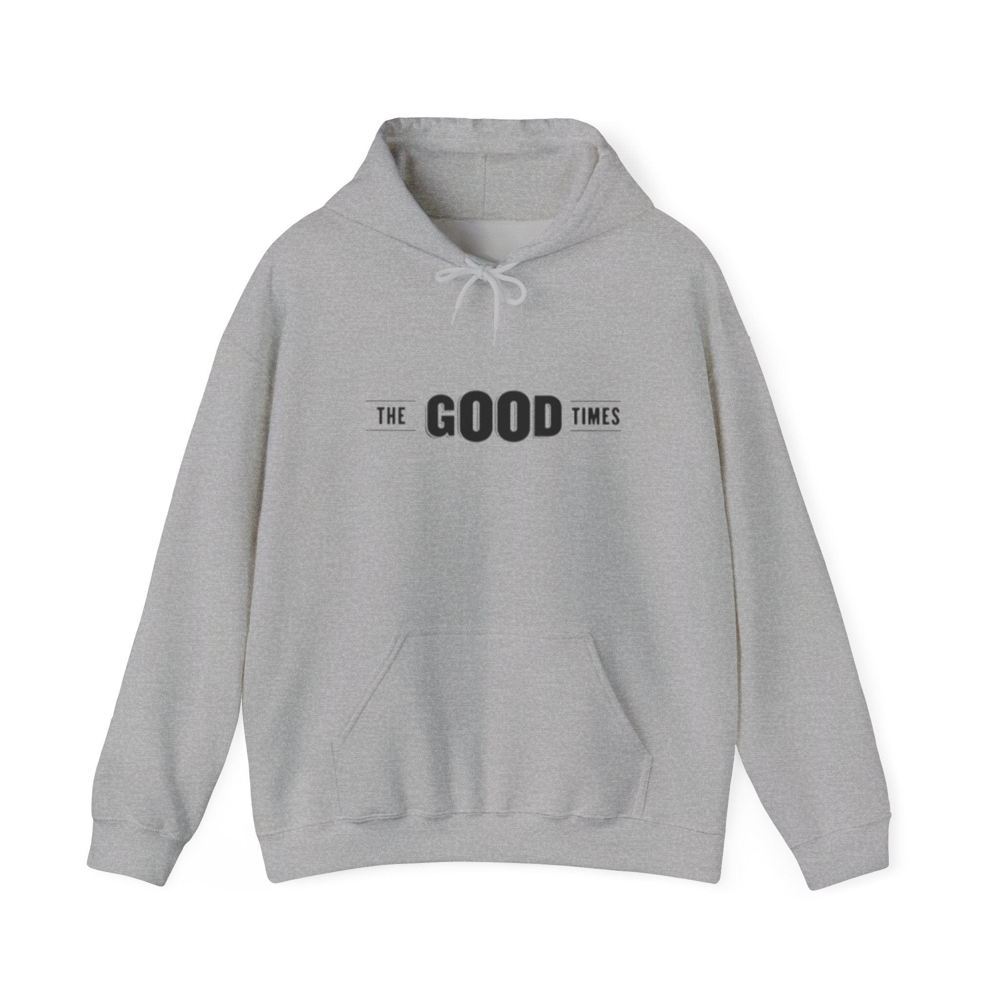 The Good Times Hoodie — Minimal Retro Slogan Pullover