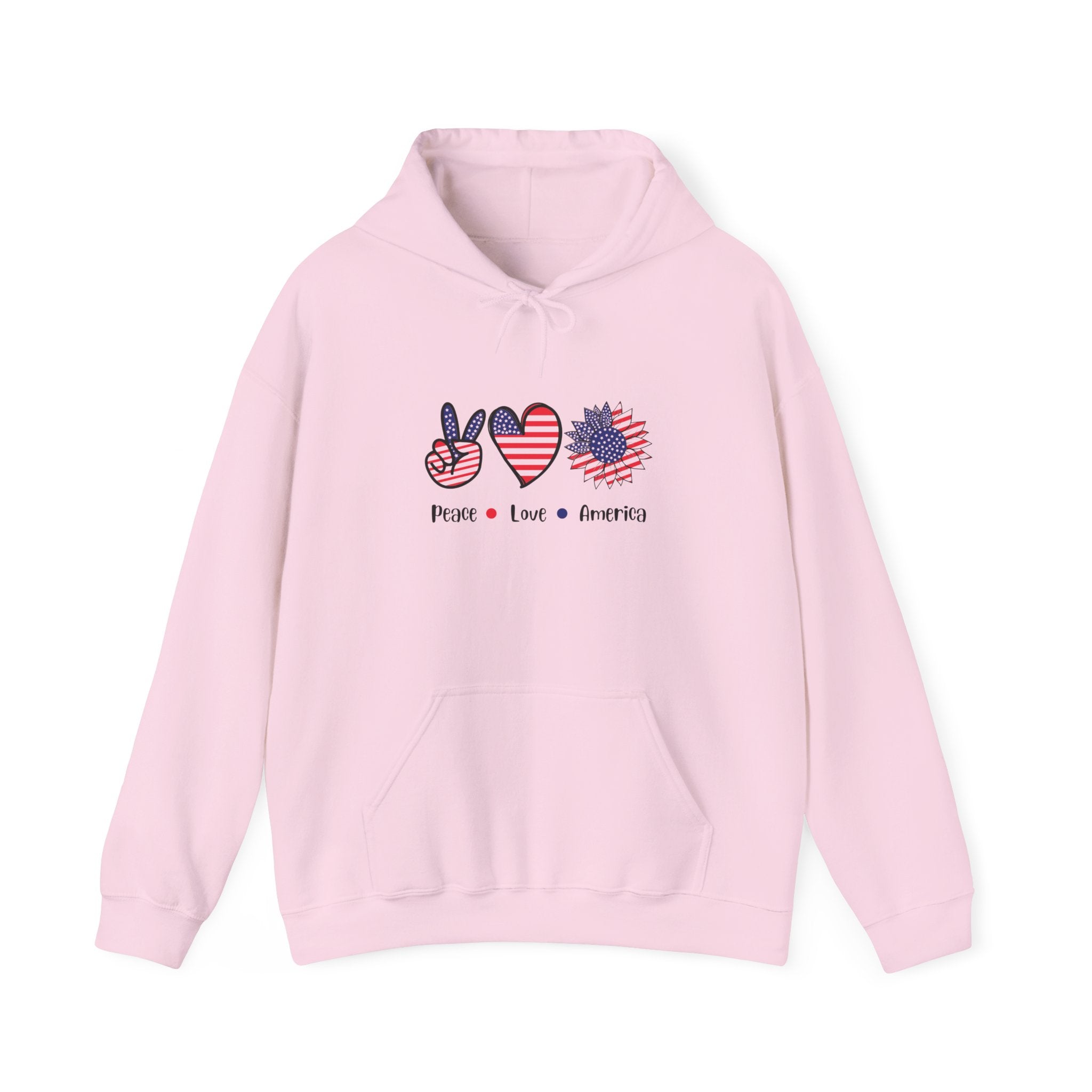 Peace, Love, America Hoodie