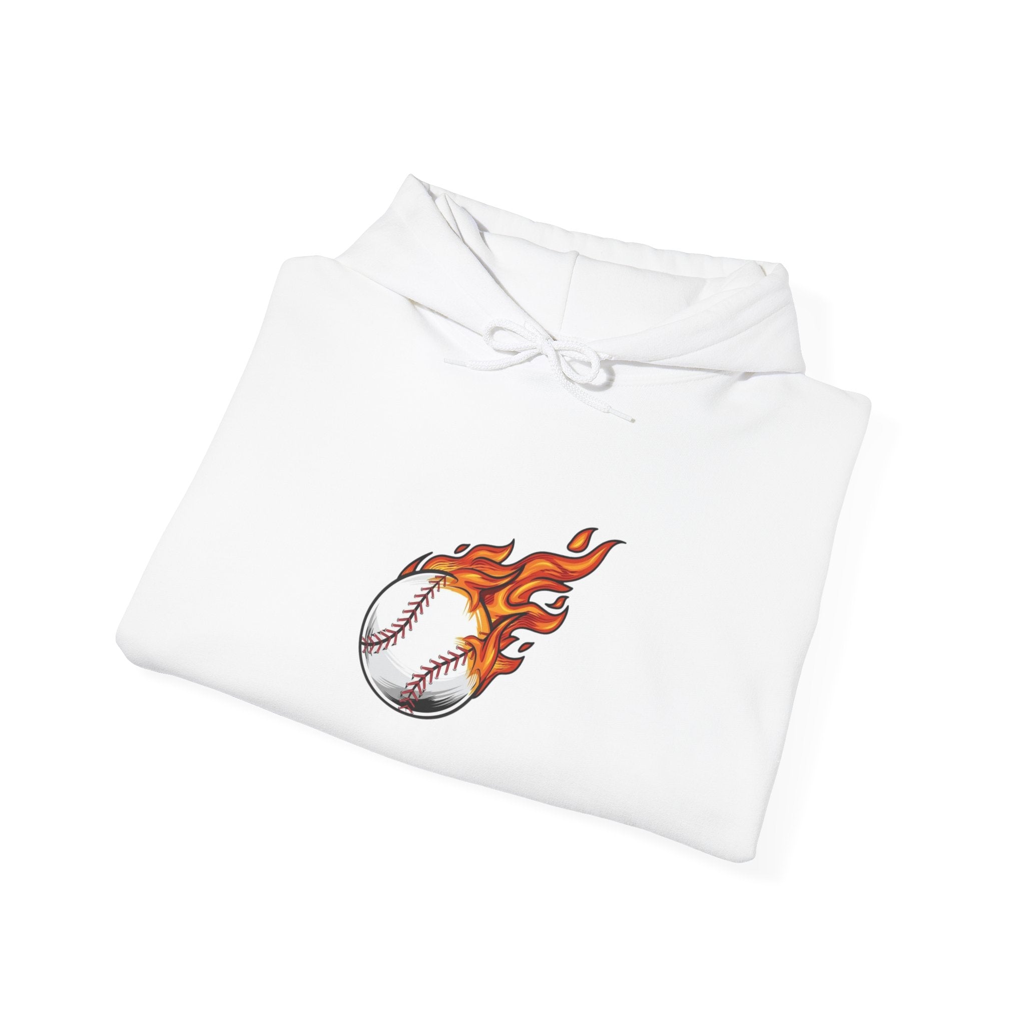 Flaming Baseball Hoodie — Fireball Pitch Sports Sweatshirt