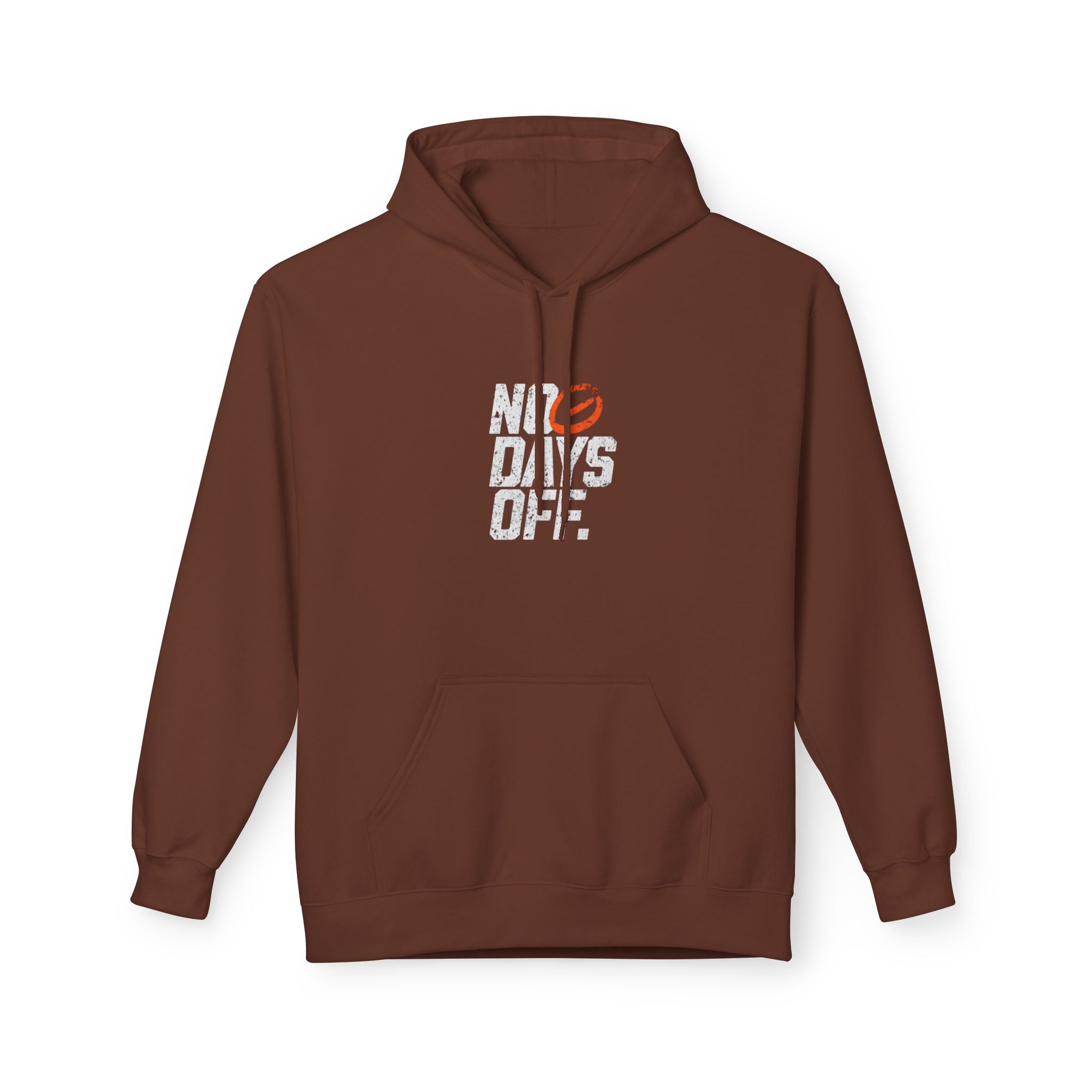 No Days Off Hoodie — Motivational Gym Fitness Pullover
