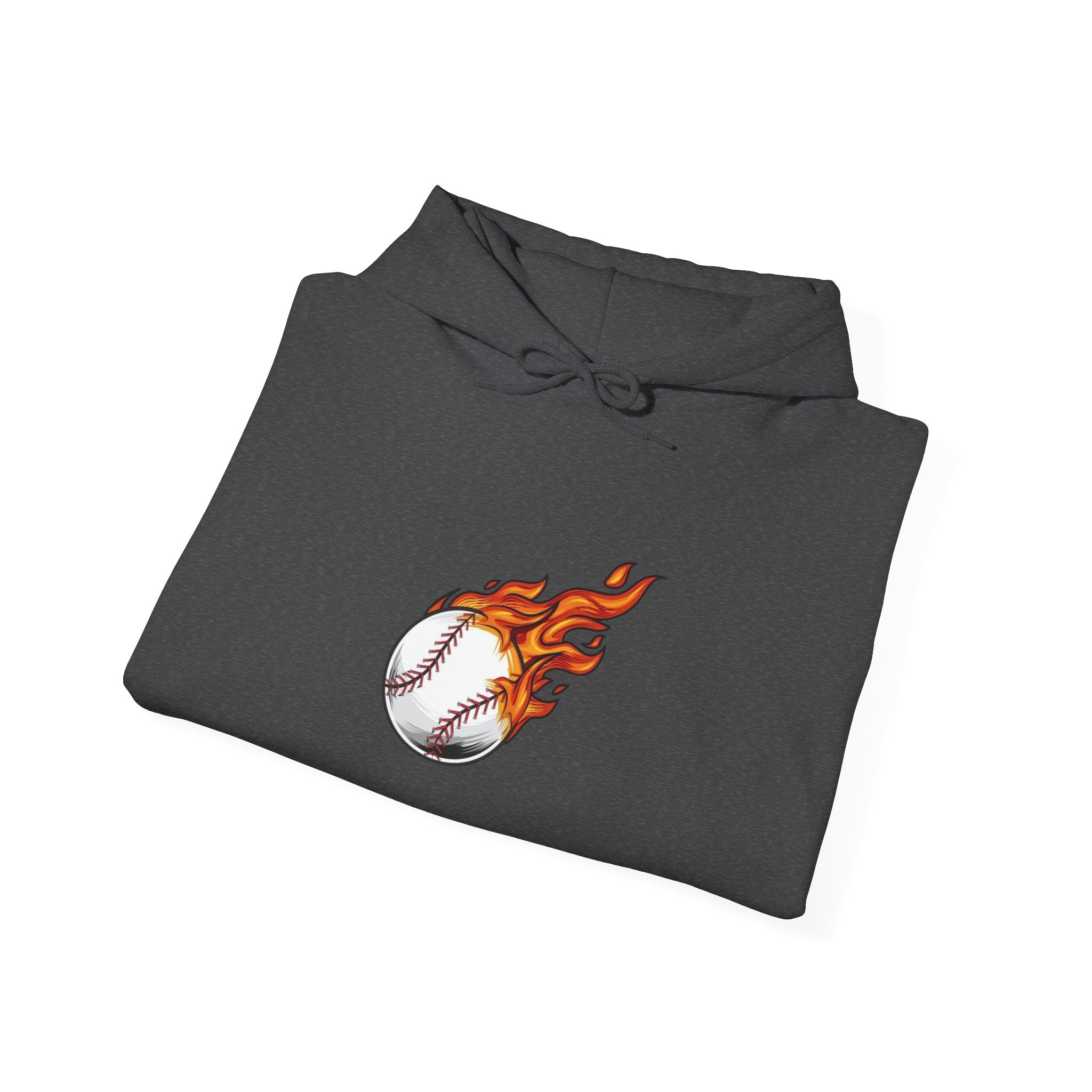Flaming Baseball Hoodie — Fireball Pitch Sports Sweatshirt