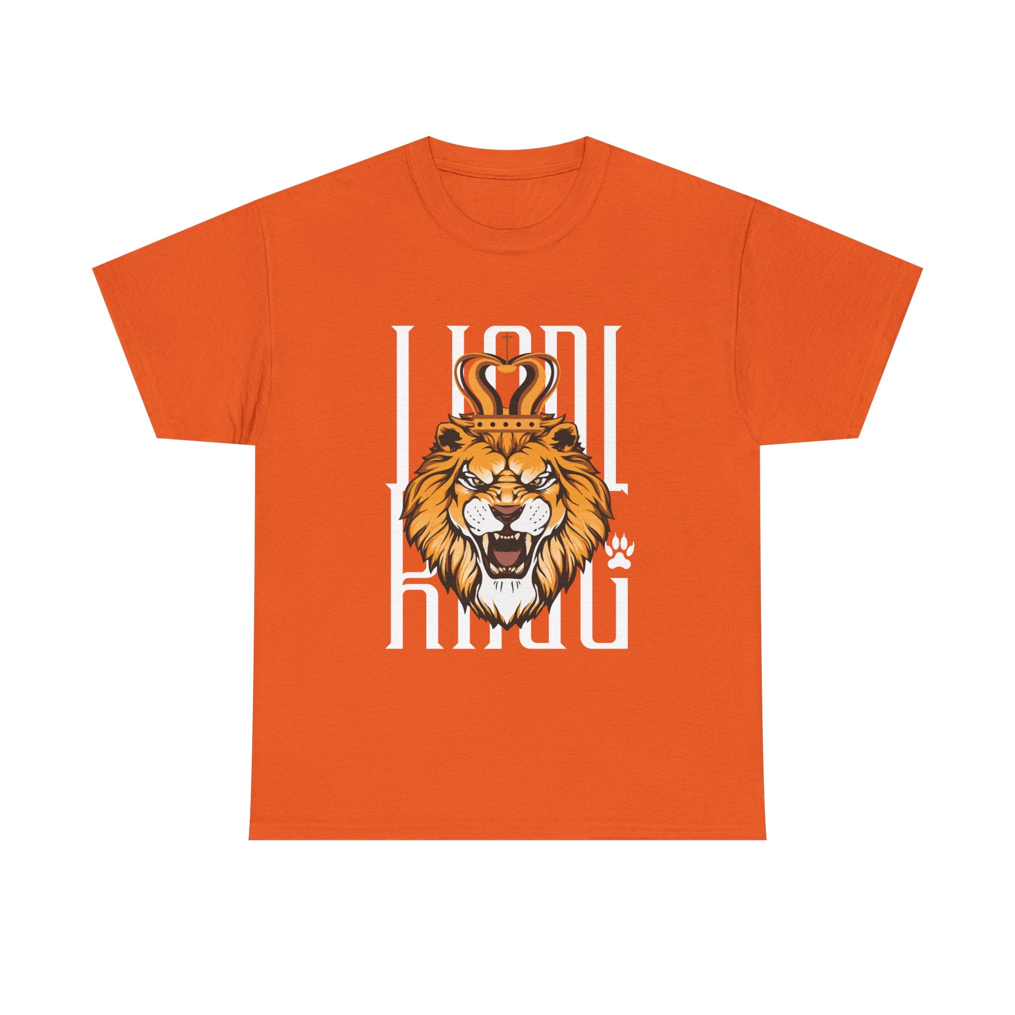 Bold Lion King Graphic Tee | Unisex Heavy Cotton Shirt for Animal Lovers, Gifts for Him, Funny T-Shirt, Wardrobe Essential, Casual Wear