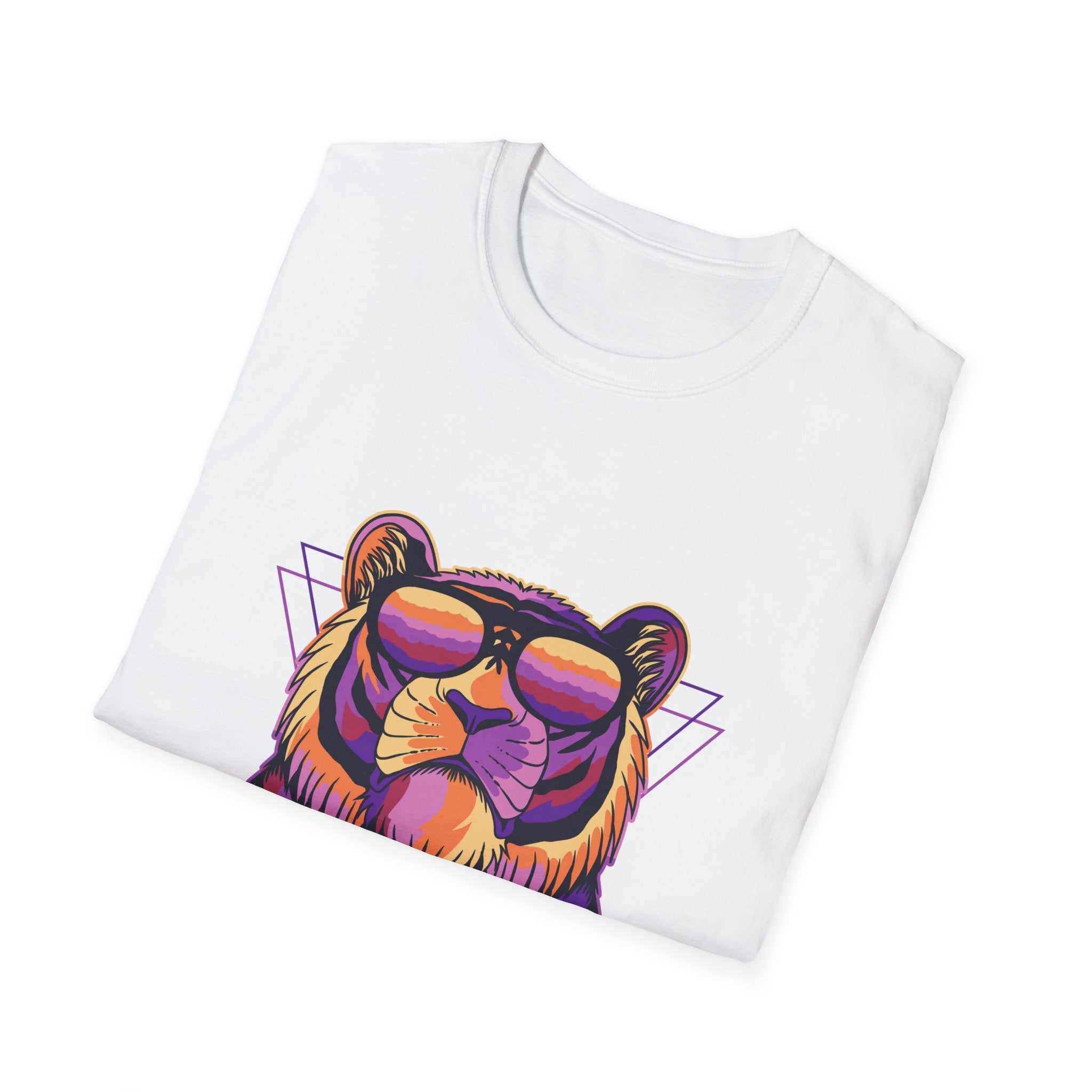 Neon Sunglasses Tiger T-Shirt