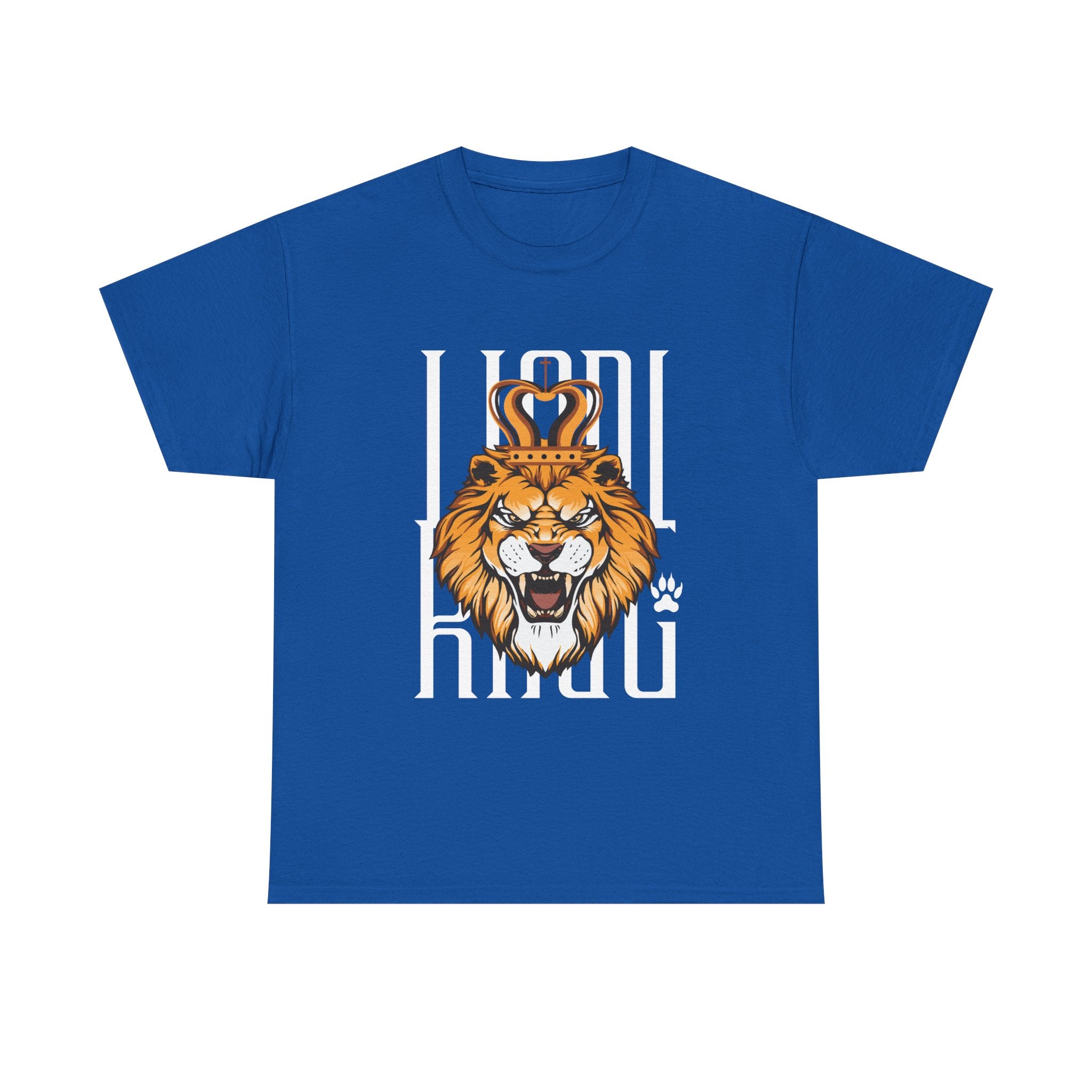 Bold Lion King Graphic Tee | Unisex Heavy Cotton Shirt for Animal Lovers, Gifts for Him, Funny T-Shirt, Wardrobe Essential, Casual Wear