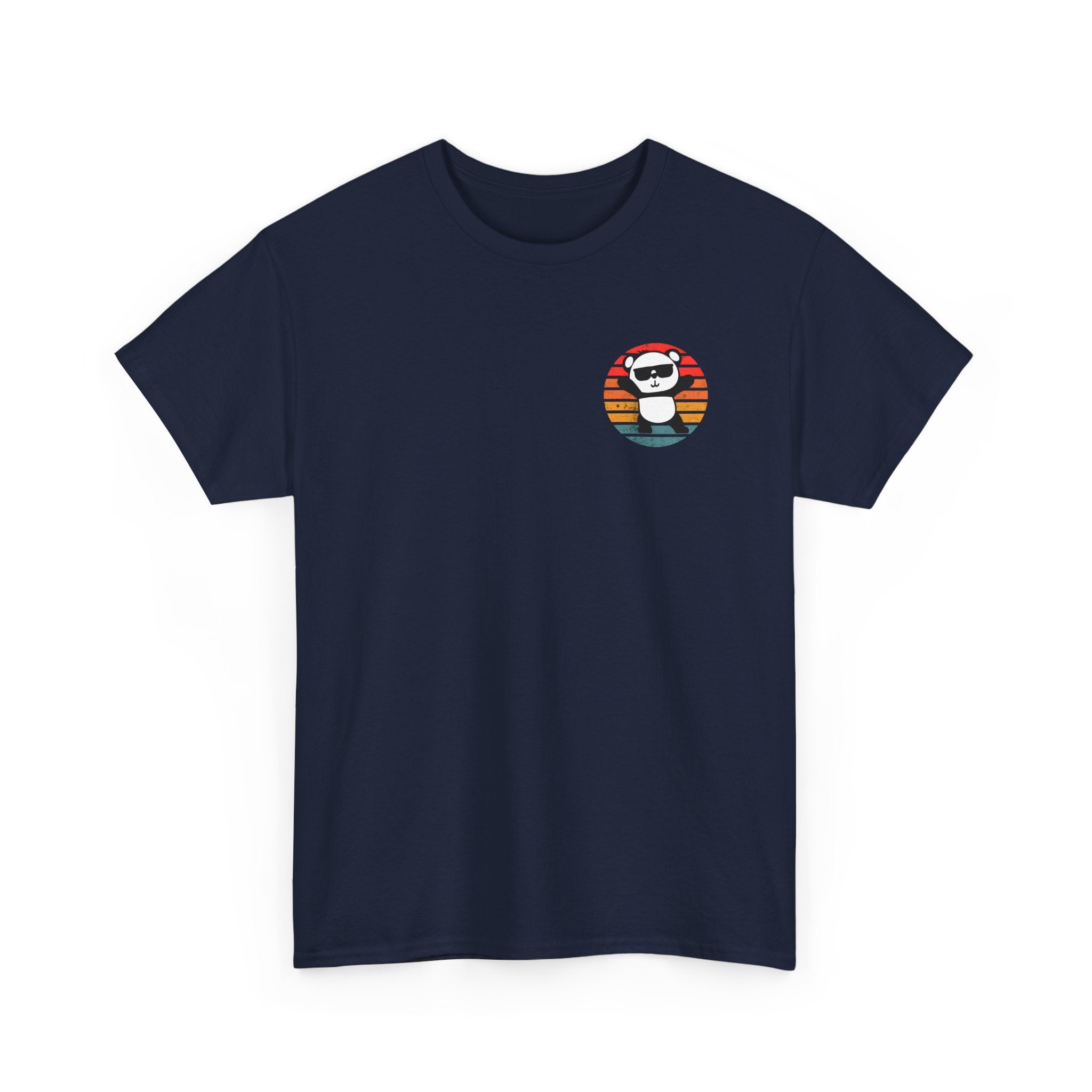Cute Panda Retro Tee - Casual Cotton Shirt, Animal Lover Gift, Summer Style, Fun Graphic Tee, Unisex Fashion