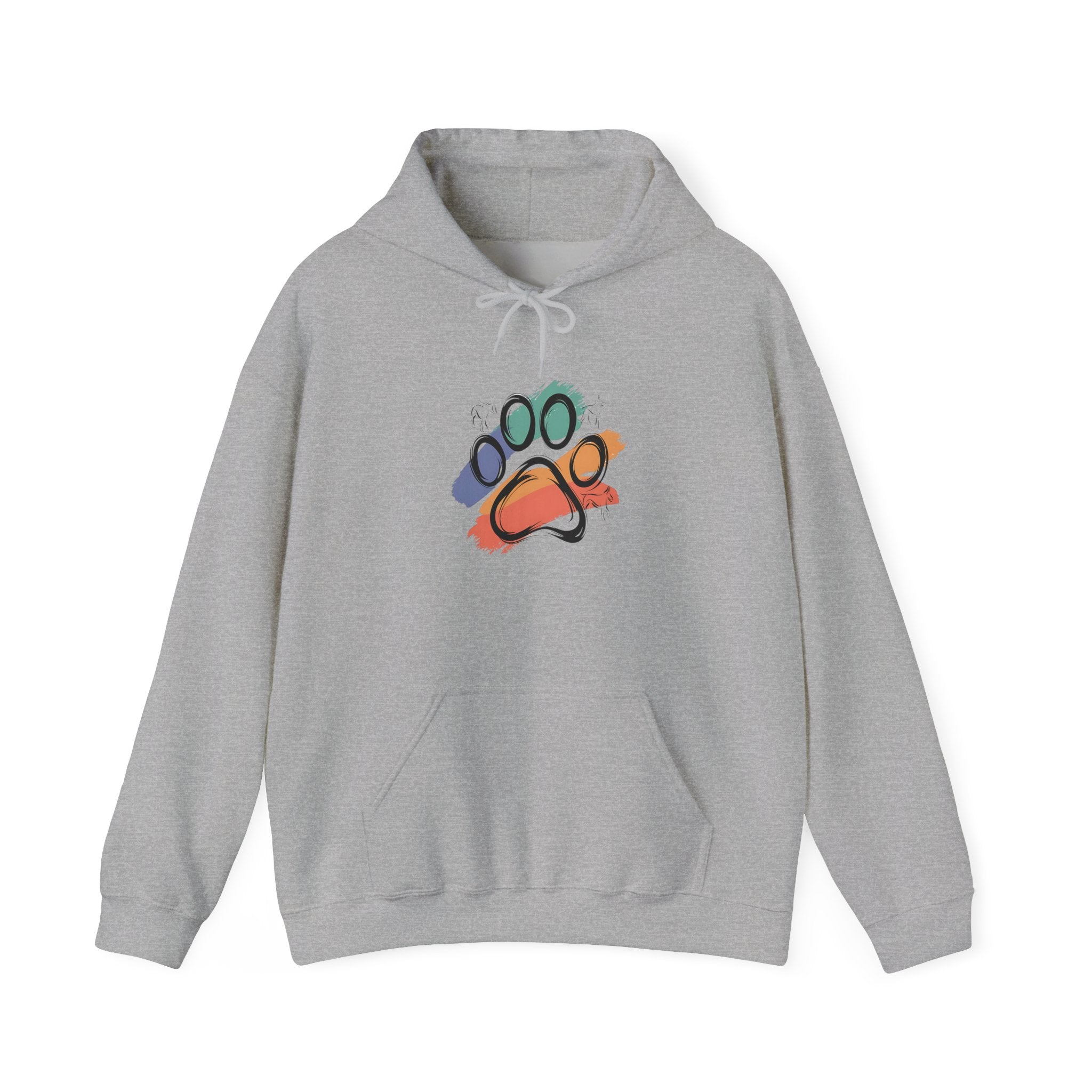 Colorful Paw Print Hoodie for Animal Lovers | Cozy Sweatshirt for Pet Owners | Gift for Dog Lovers | Funny Pet Apparel