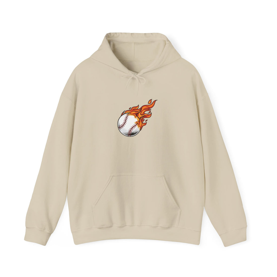Flaming Baseball Hoodie — Fireball Pitch Sports Sweatshirt