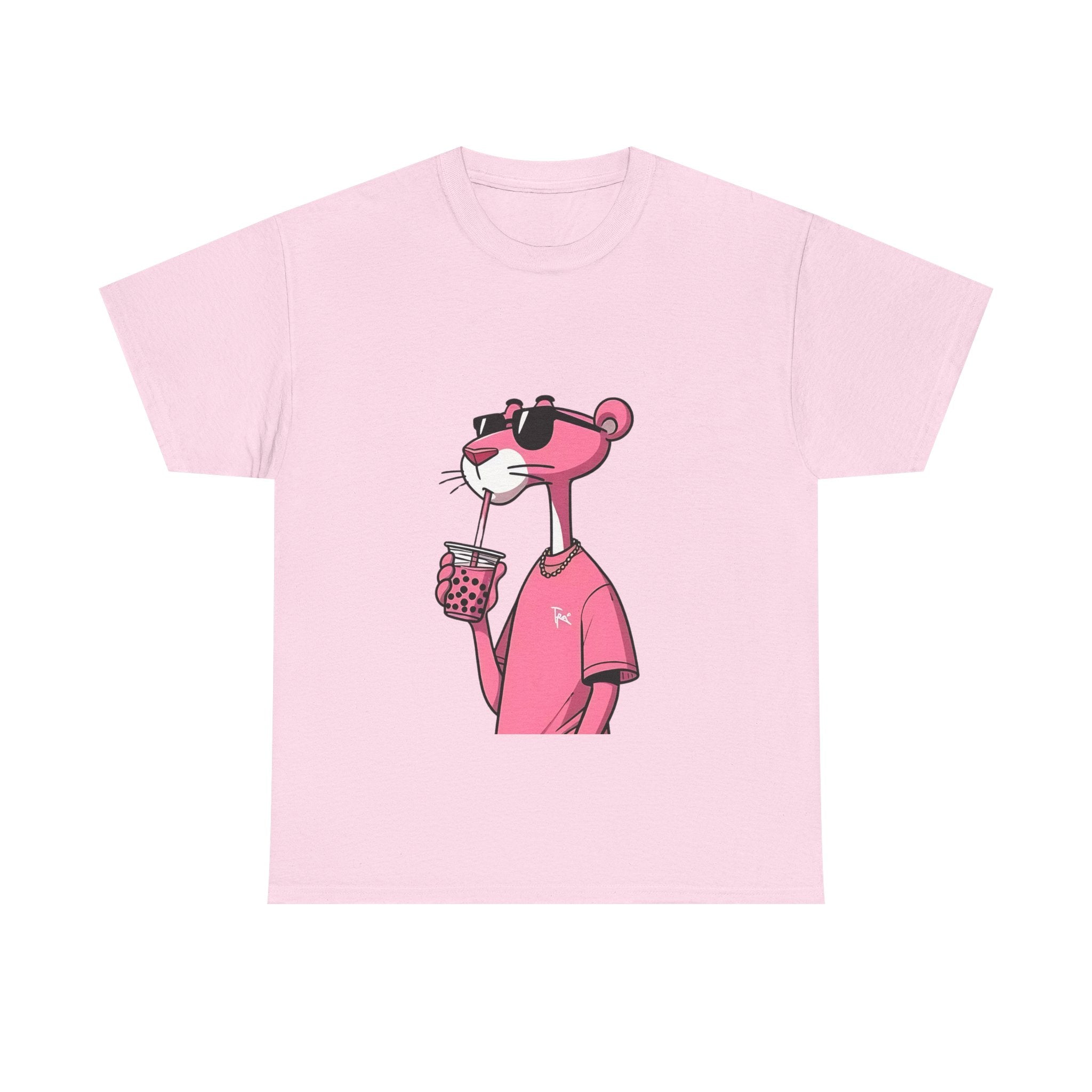 Chill Vibes Unisex Tee | Fun Summer Shirt, Casualwear, Gift for Friends, Beach Outing, Pink Panther Design
