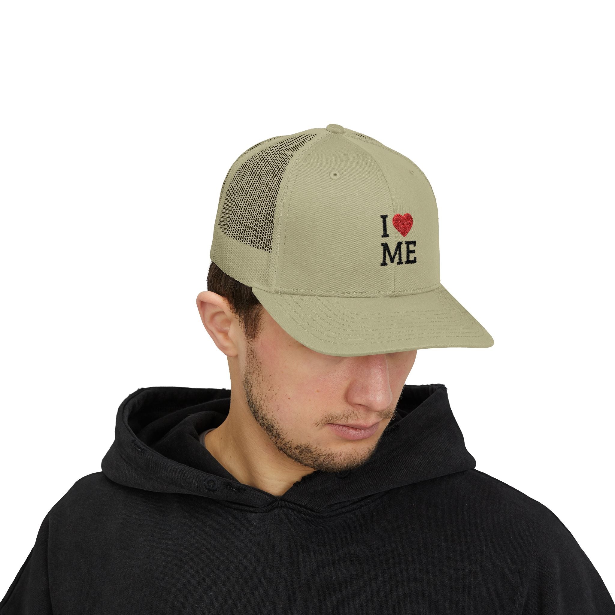 I  ME Embroidered Trucker Cap — Self-Love Snapback Hat