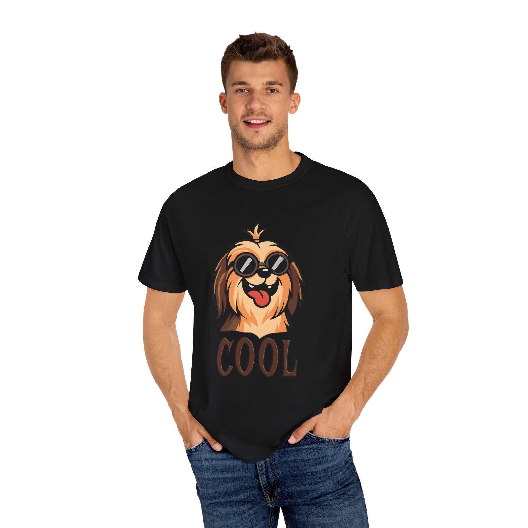 Cool Dog Graphic T-Shirt, Unisex Pet Lover Tee, Fashionable Casual Wear, Gift for Dog Owners, Summer Wardrobe Essential