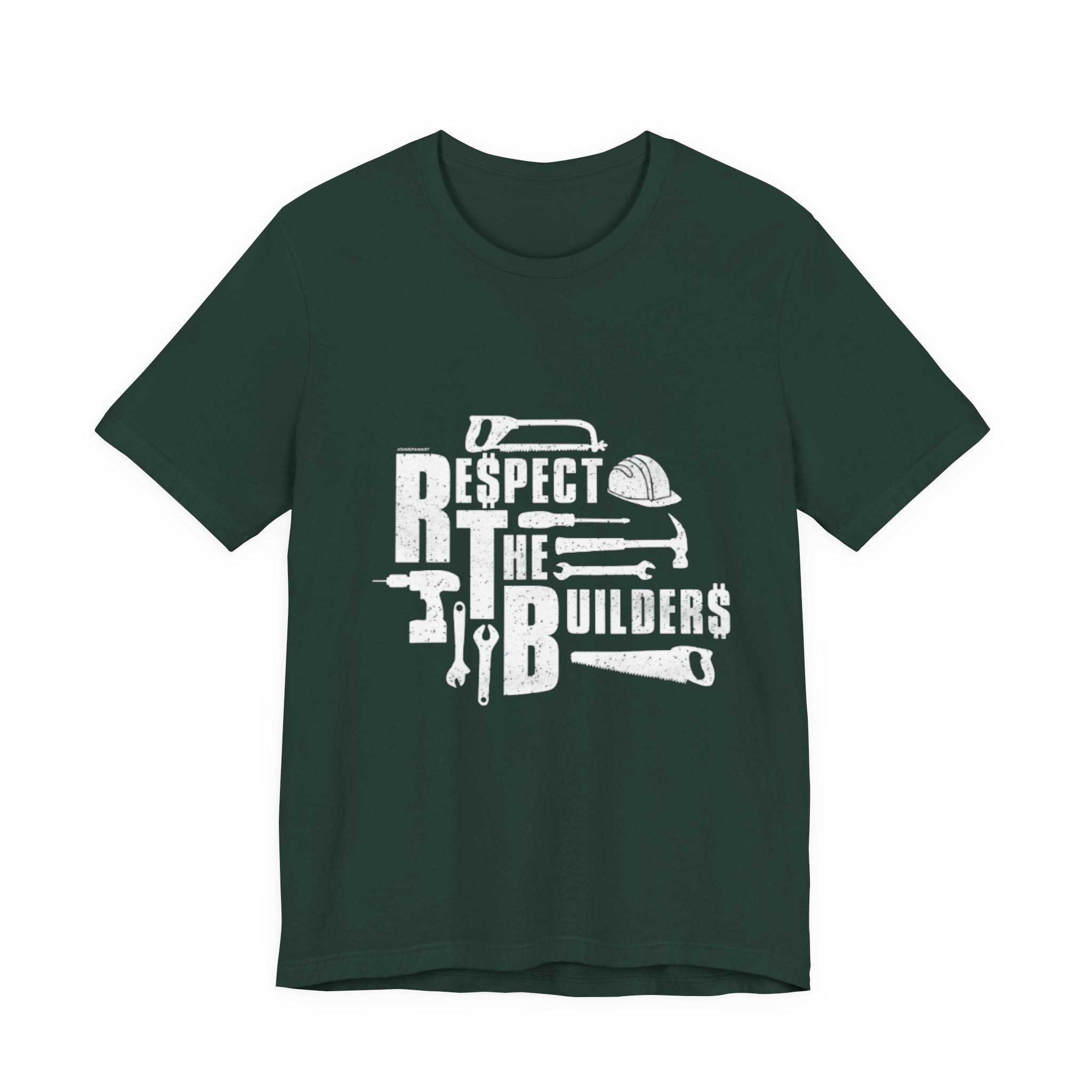 Respect The Builders T-Shirt – Construction Tools Graphic Tee